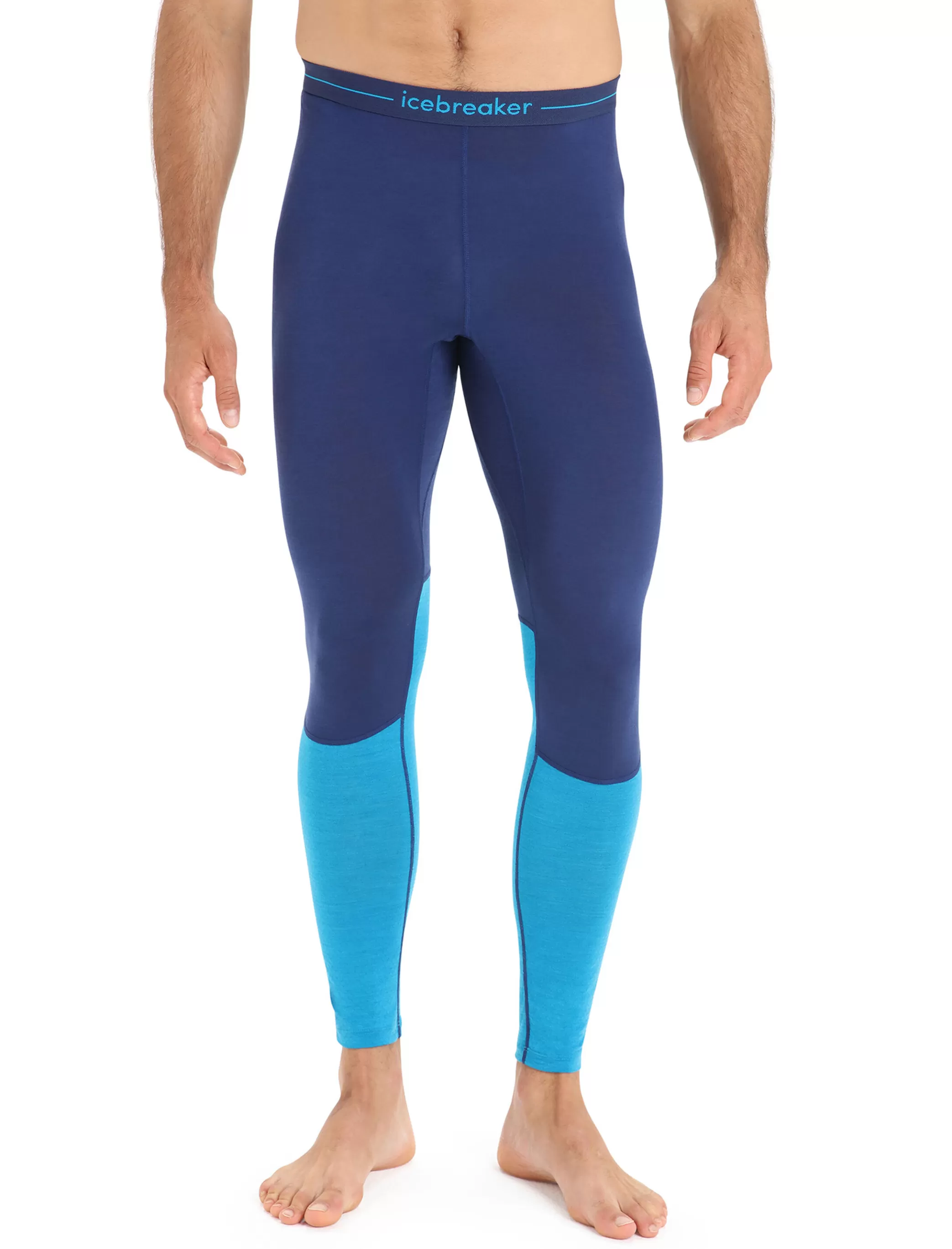 Store icebreaker Men'S 125 Zoneknit™ Merino Thermal Leggings Geo Blue/Royal Navy