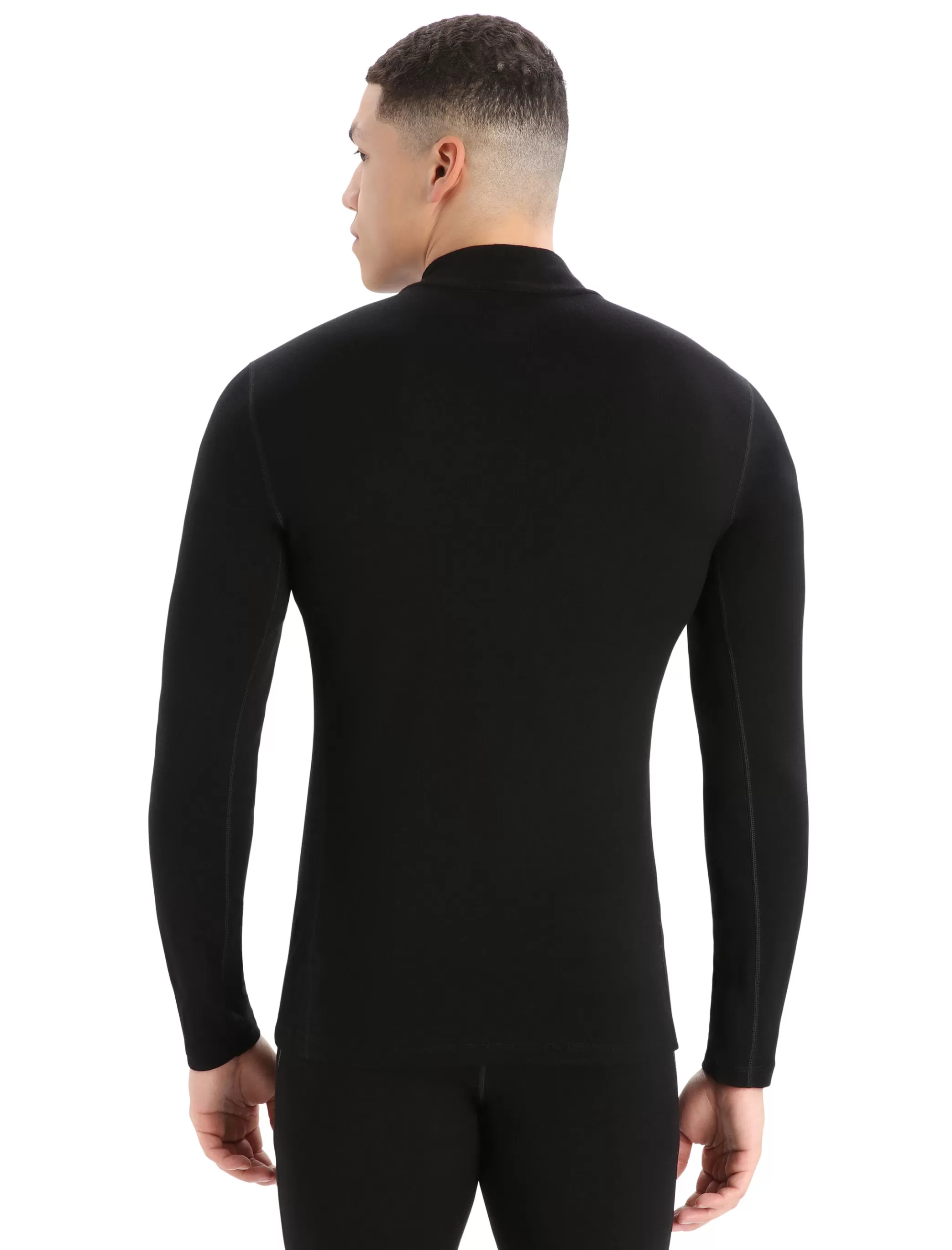 Sale icebreaker Men'S Merino 260 Tech Long Sleeve Turtleneck Thermal Top Black