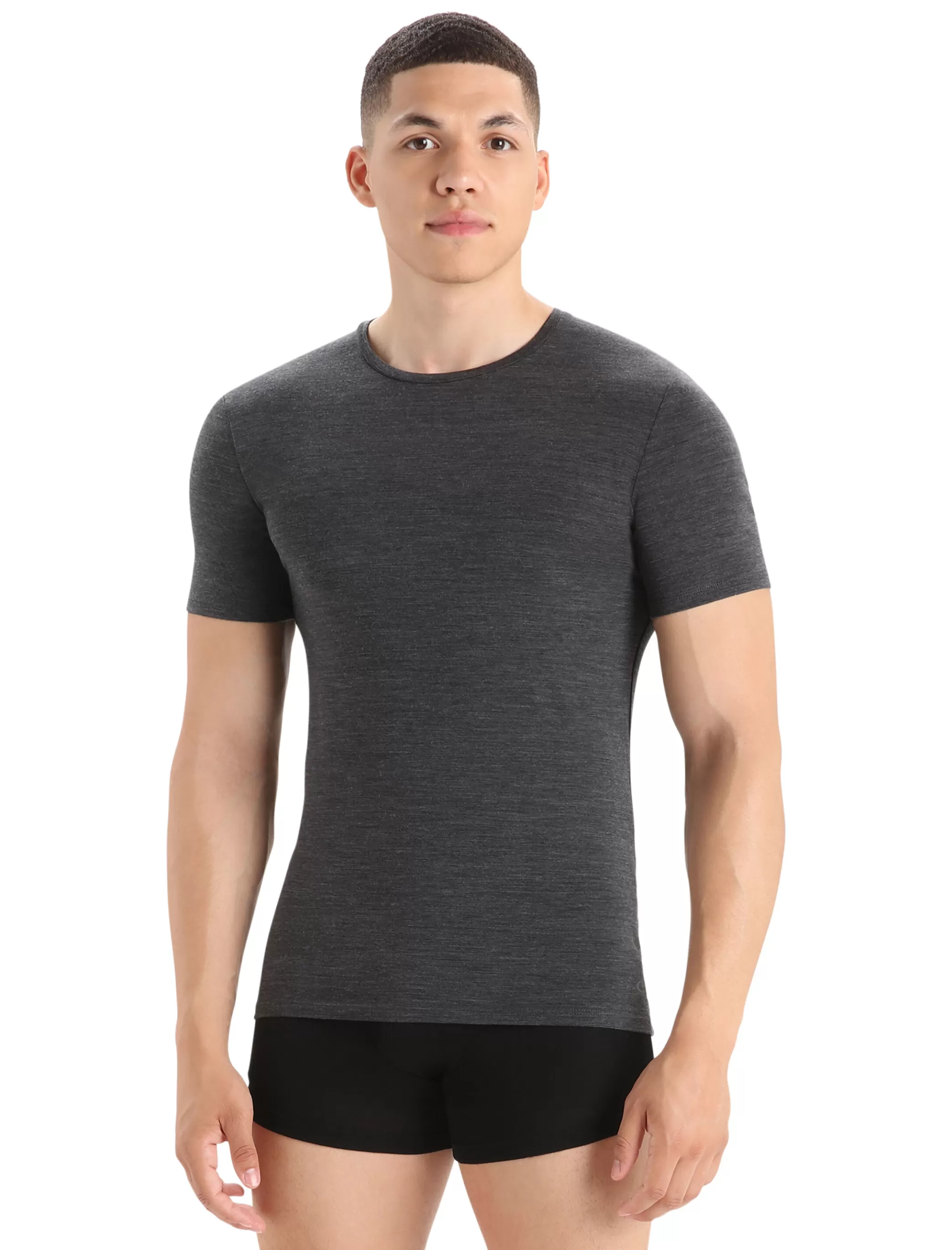 Flash Sale icebreaker Men'S Merino Anatomica Short Sleeve Crew Neck Tee Jet Heather