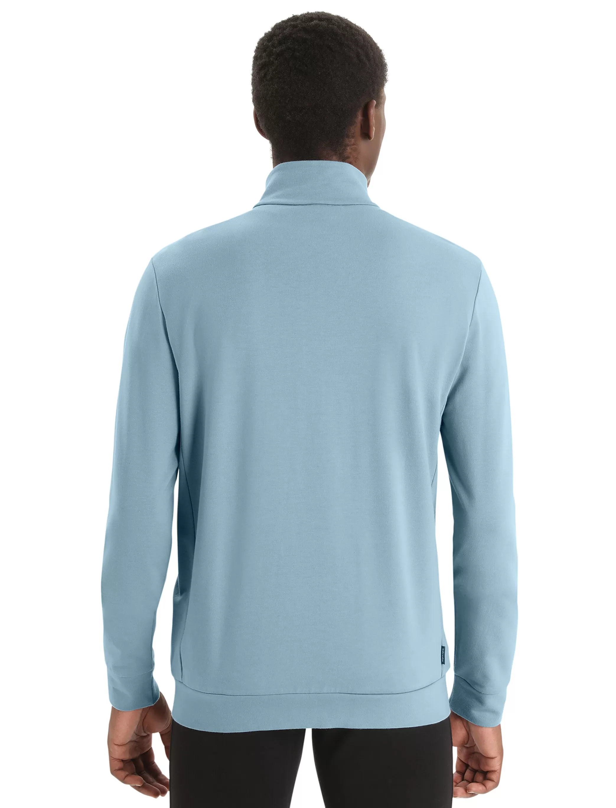 Cheap icebreaker Men'S Merino Central Classic Long Sleeve Zip Astral Blue