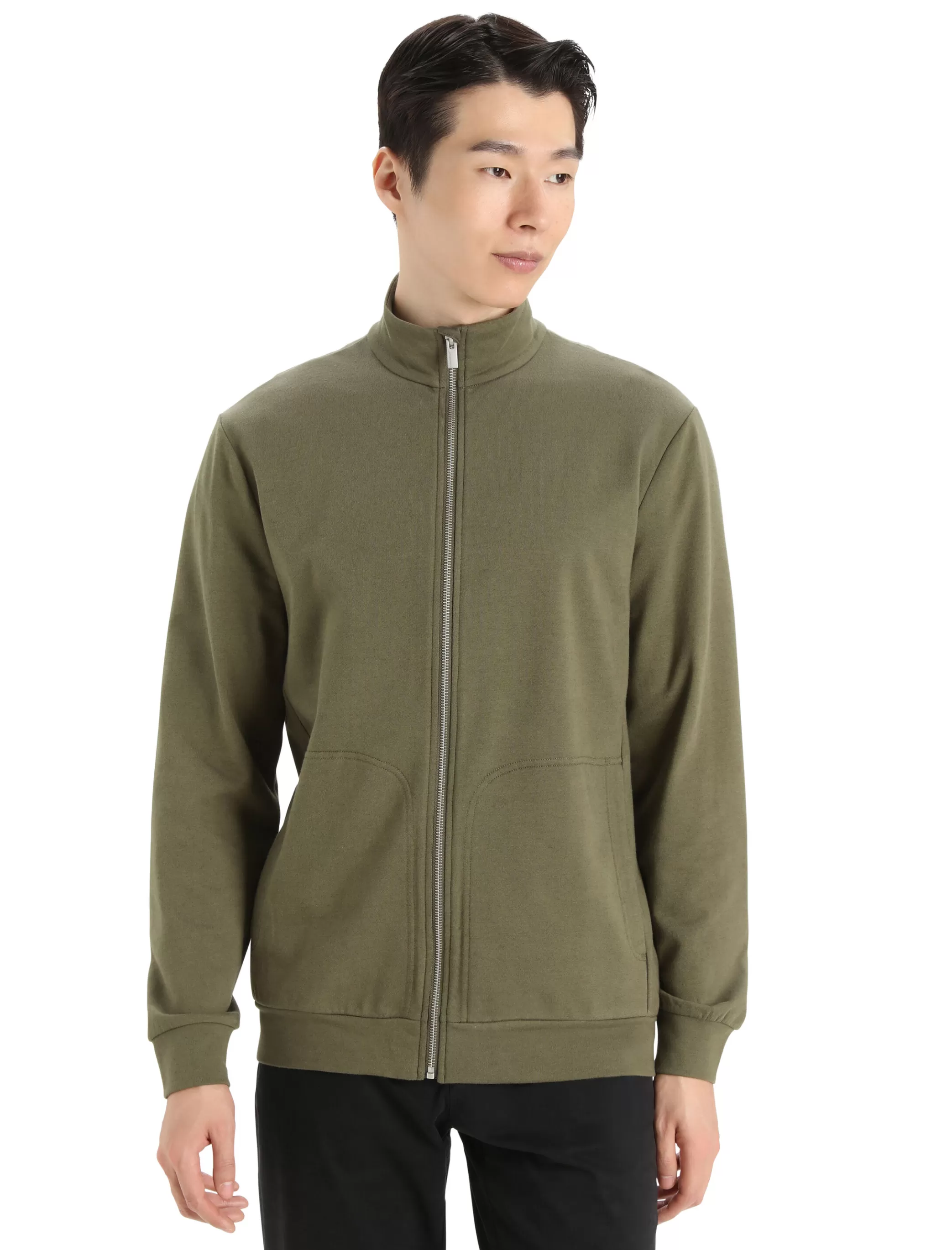 Discount icebreaker Men'S Merino Central Ii Long Sleeve Zip Sweatshirt Loden