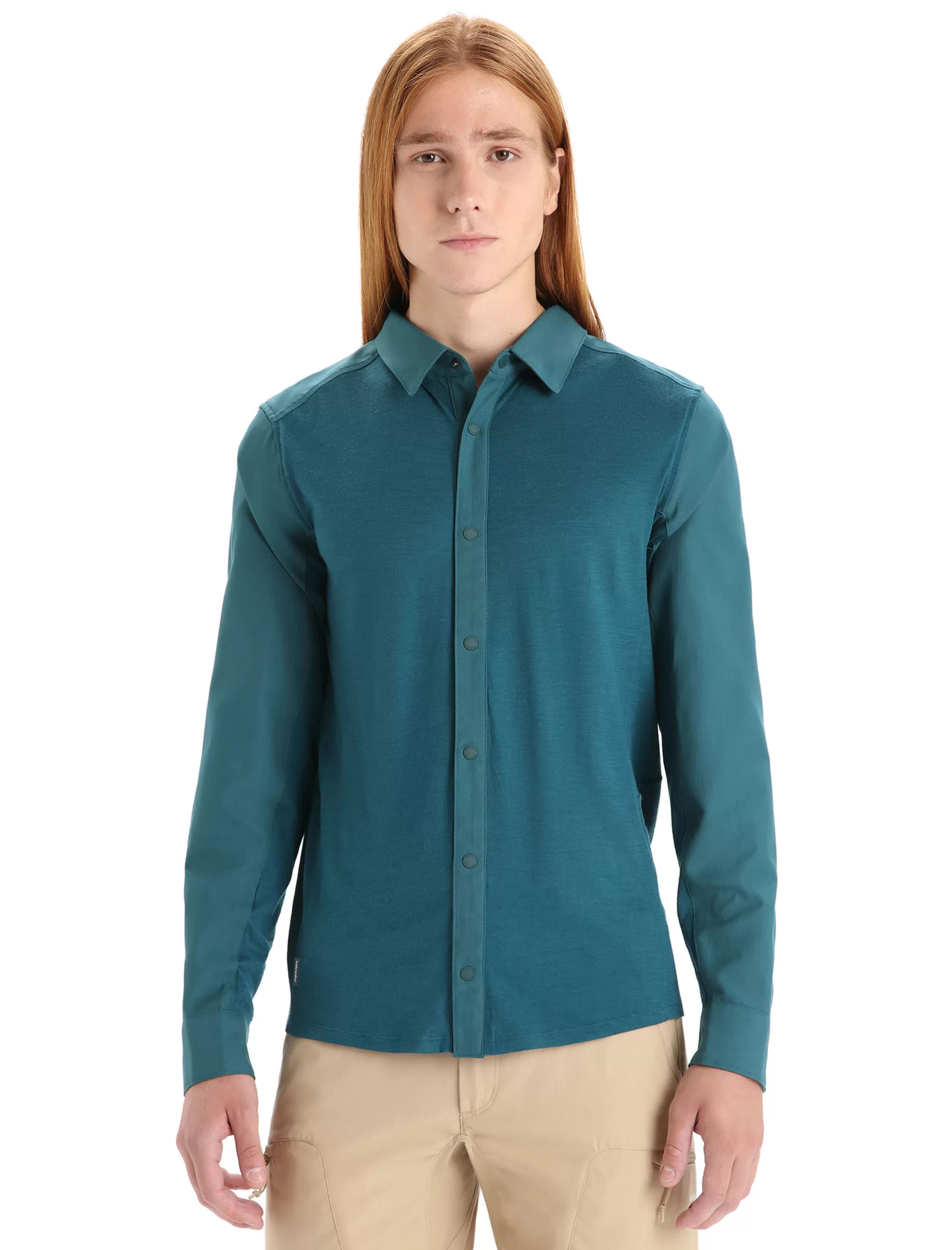 Cheap icebreaker Men'S Merino Hike Long Sleeve Top Green Glory