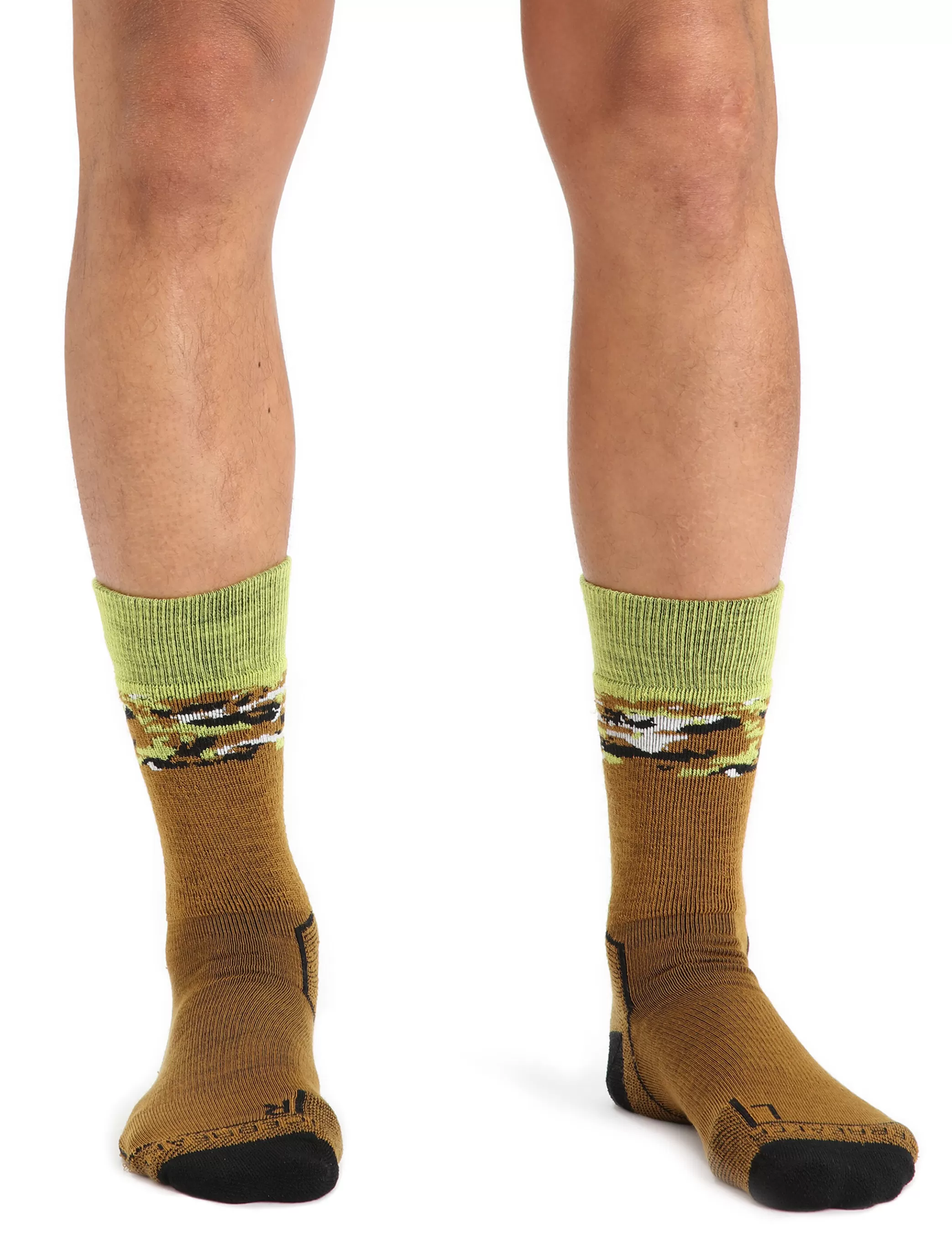 Sale icebreaker Men'S Merino Hike+ Medium Crew Sedimentary Socks Clove/Black