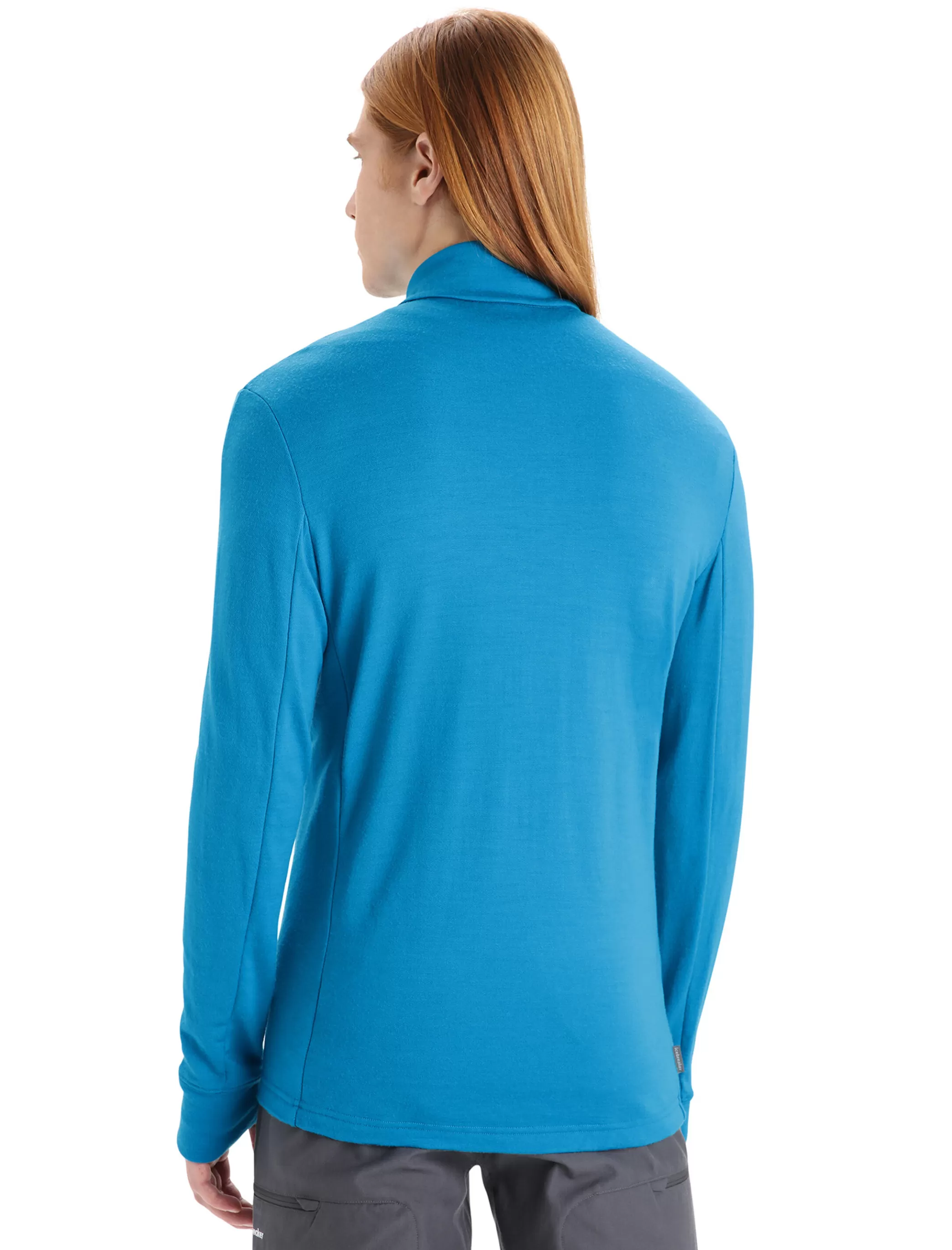 Flash Sale icebreaker Men'S Merino Quantum Iii Long Sleeve Zip Geo Blue