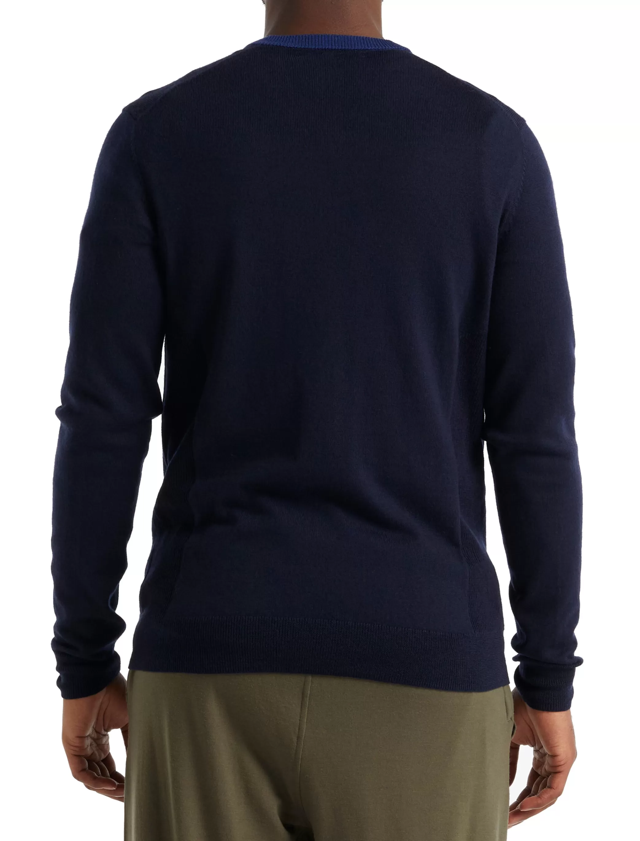 Store icebreaker Men'S Merino Shearer V Neck Sweater Midnight Navy/Royal Navy