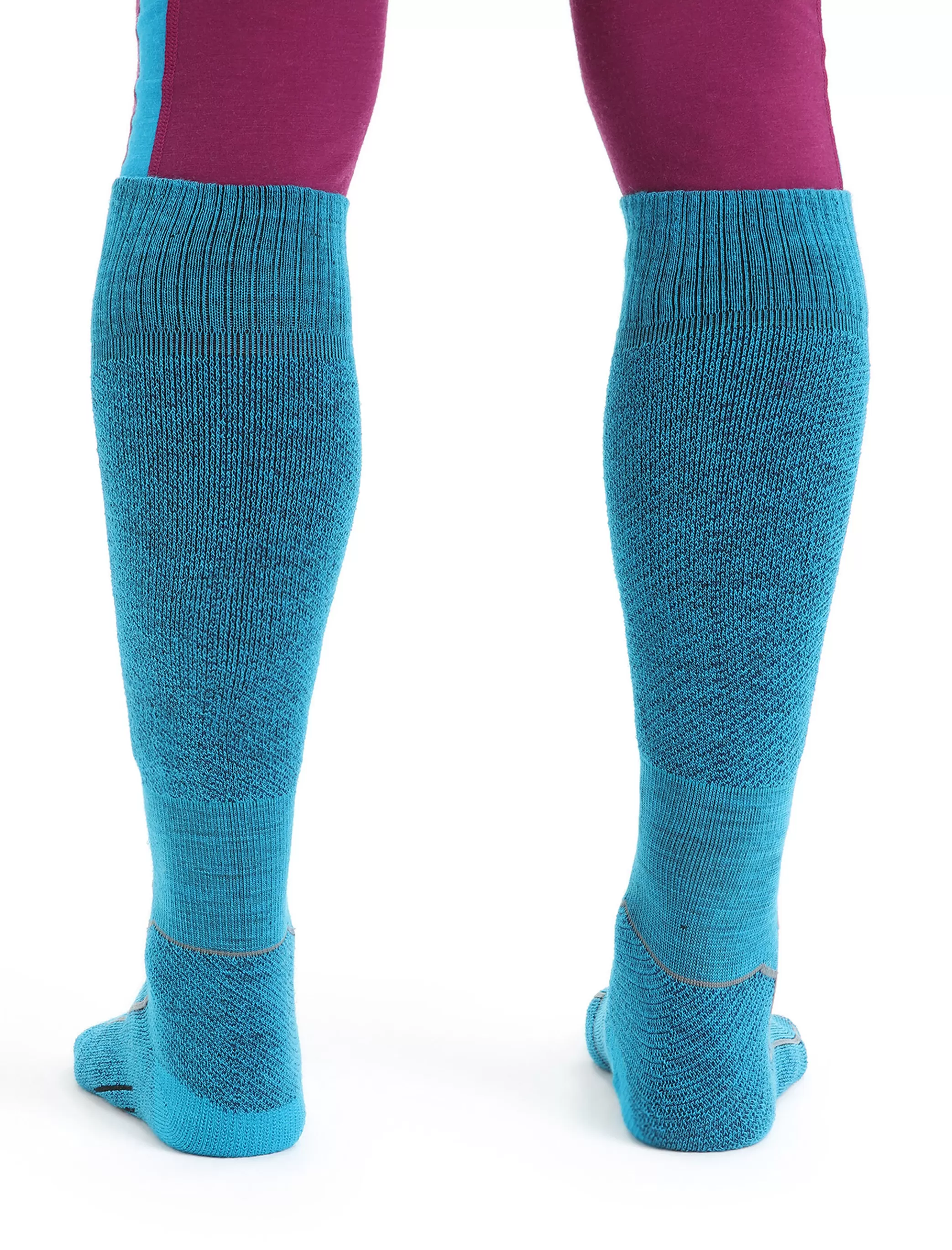 Store icebreaker Men'S Merino Ski+ Light Over The Calf Socks Geo Blue/Royal Navy