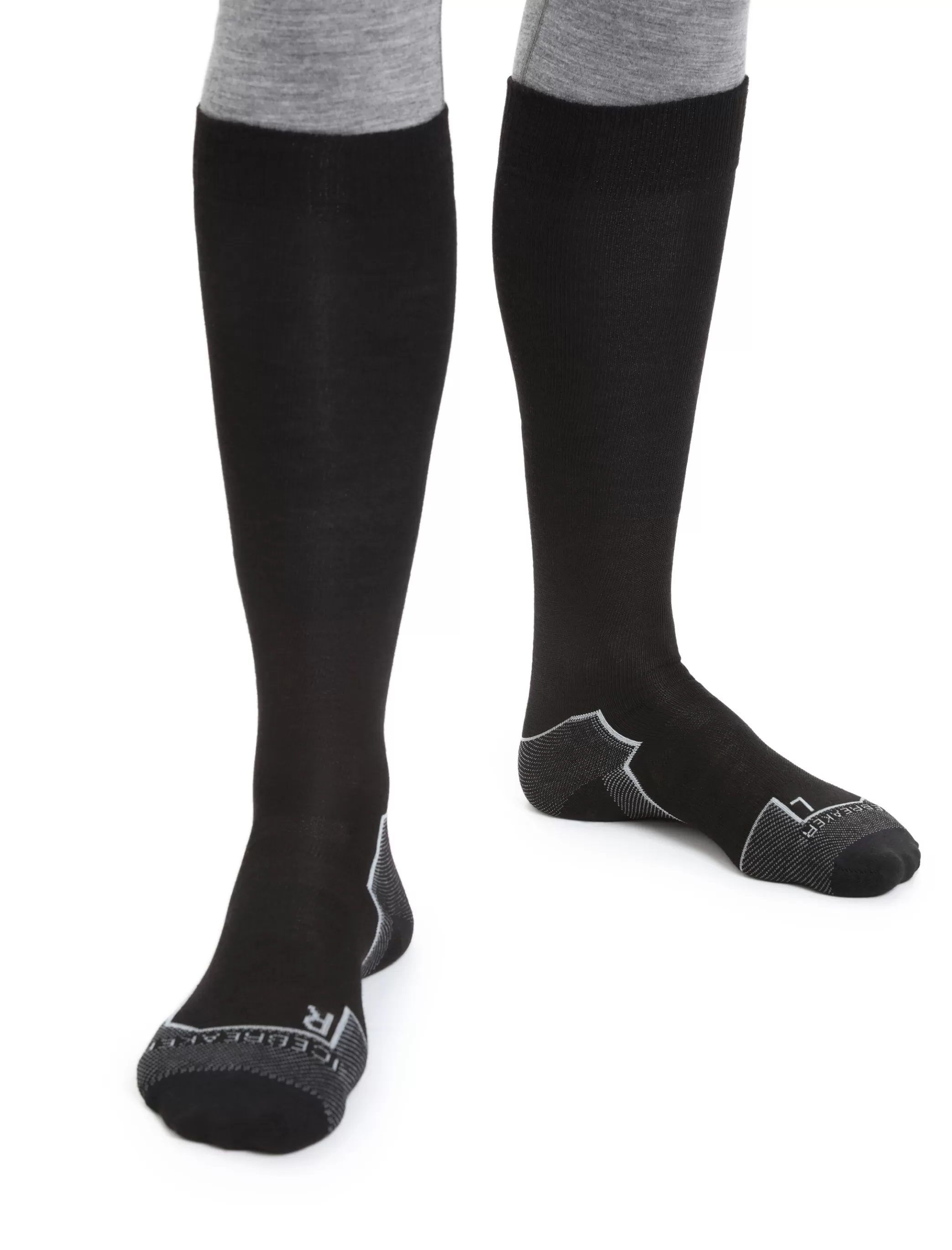 New icebreaker Men'S Merino Ski+ Ultralight Over The Calf Socks Black