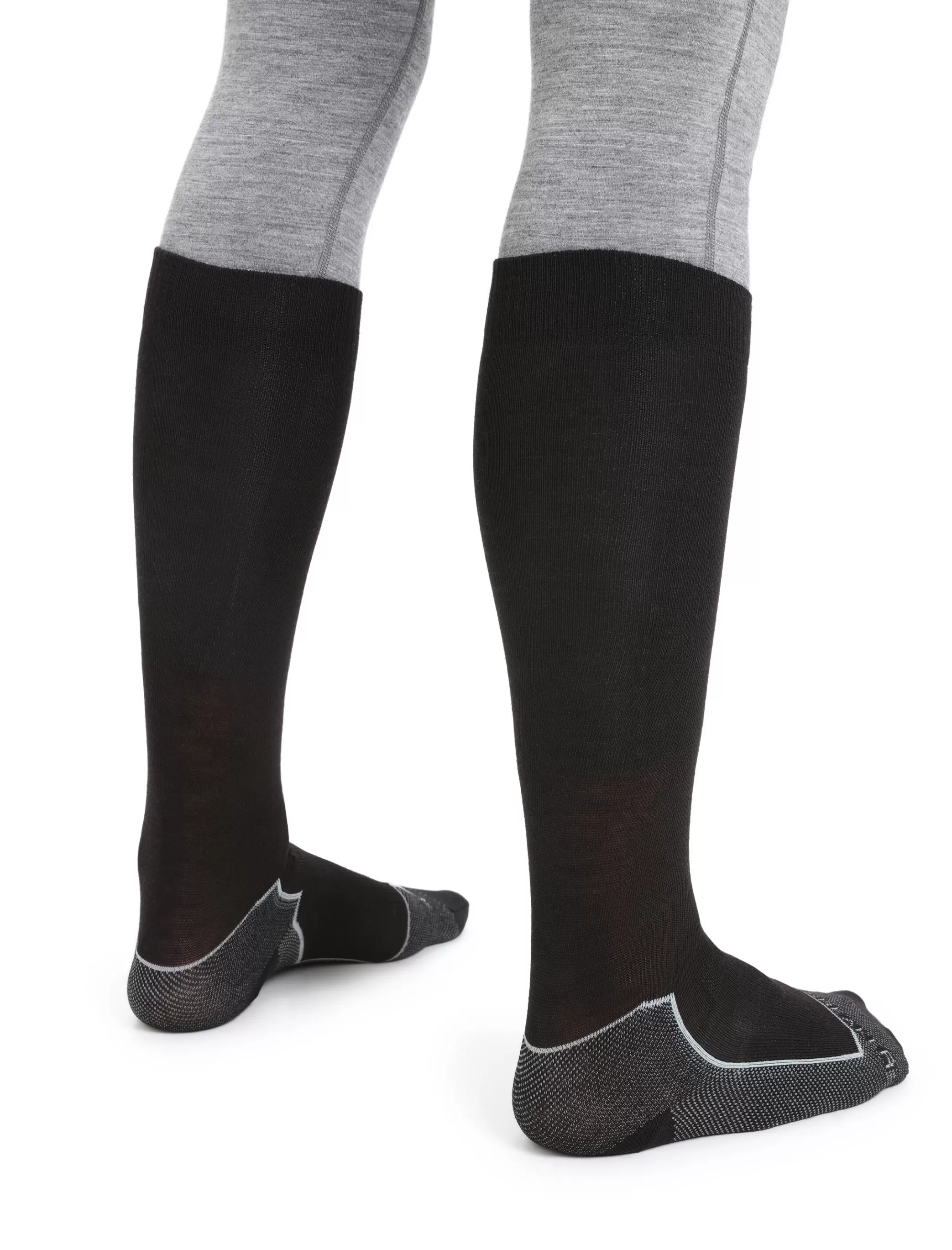 New icebreaker Men'S Merino Ski+ Ultralight Over The Calf Socks Black