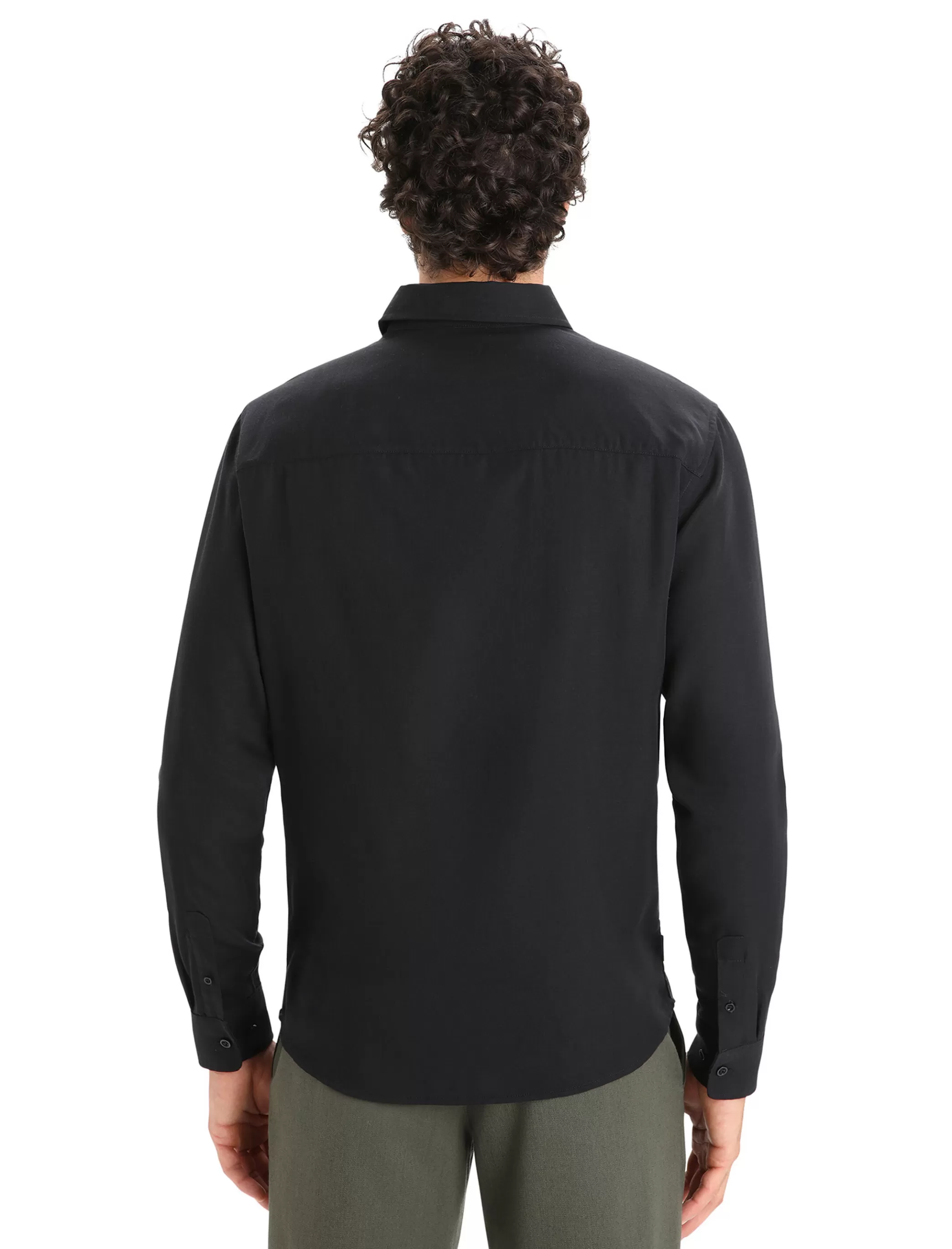 Flash Sale icebreaker Men'S Merino Steveston Long Sleeve Shirt Black