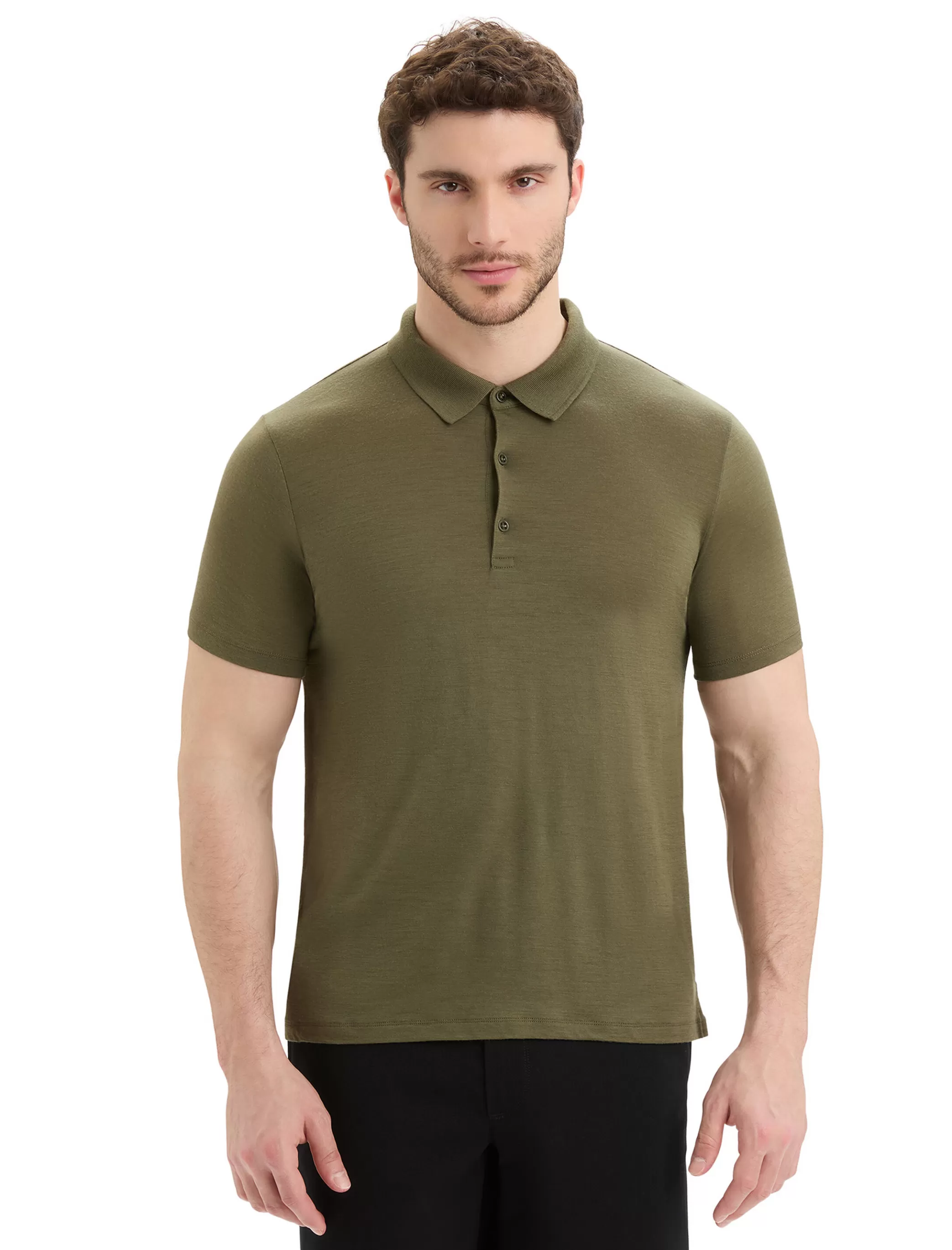 Cheap icebreaker Men'S Merino Tech Lite Ii Short Sleeve Polo Loden