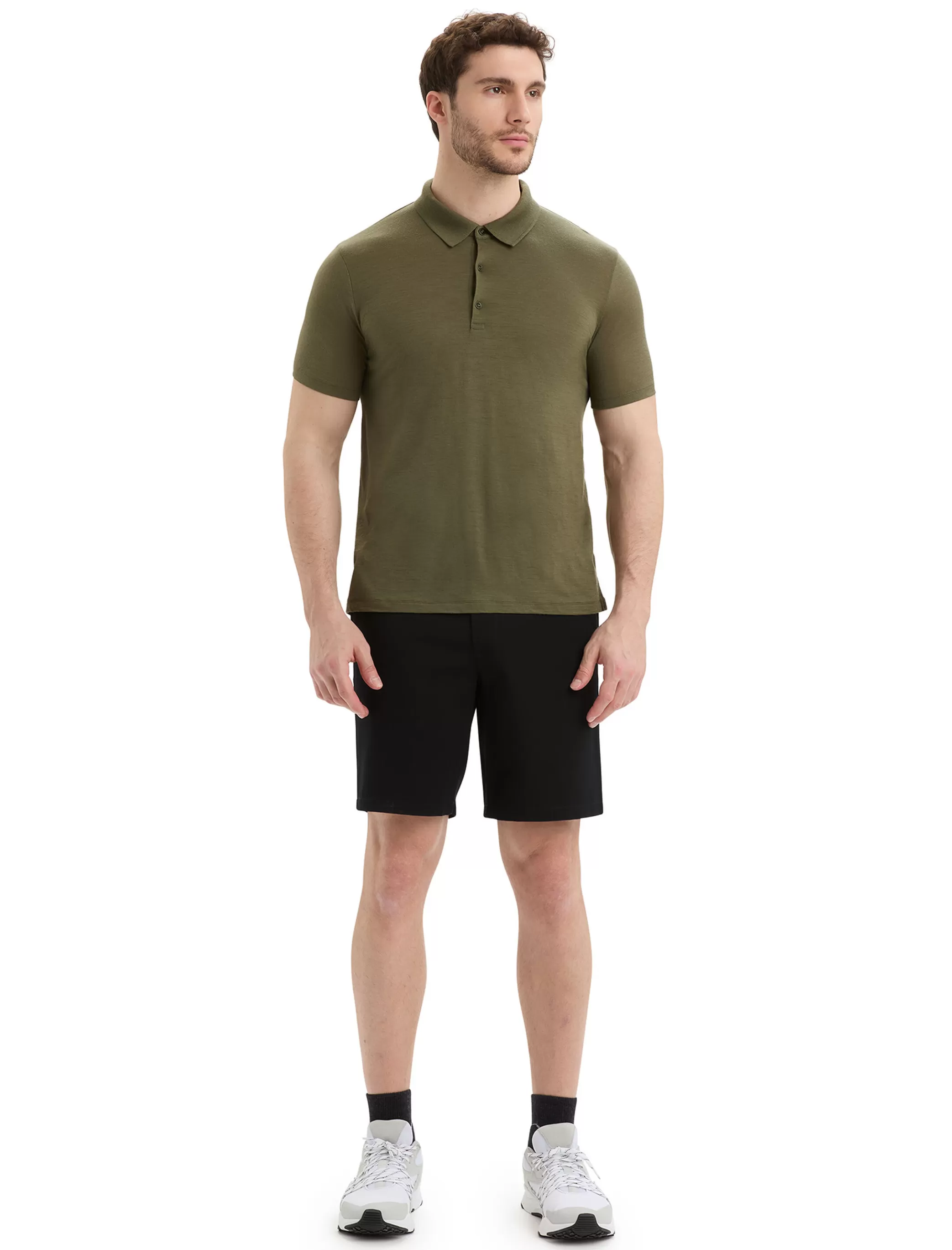 Cheap icebreaker Men'S Merino Tech Lite Ii Short Sleeve Polo Loden