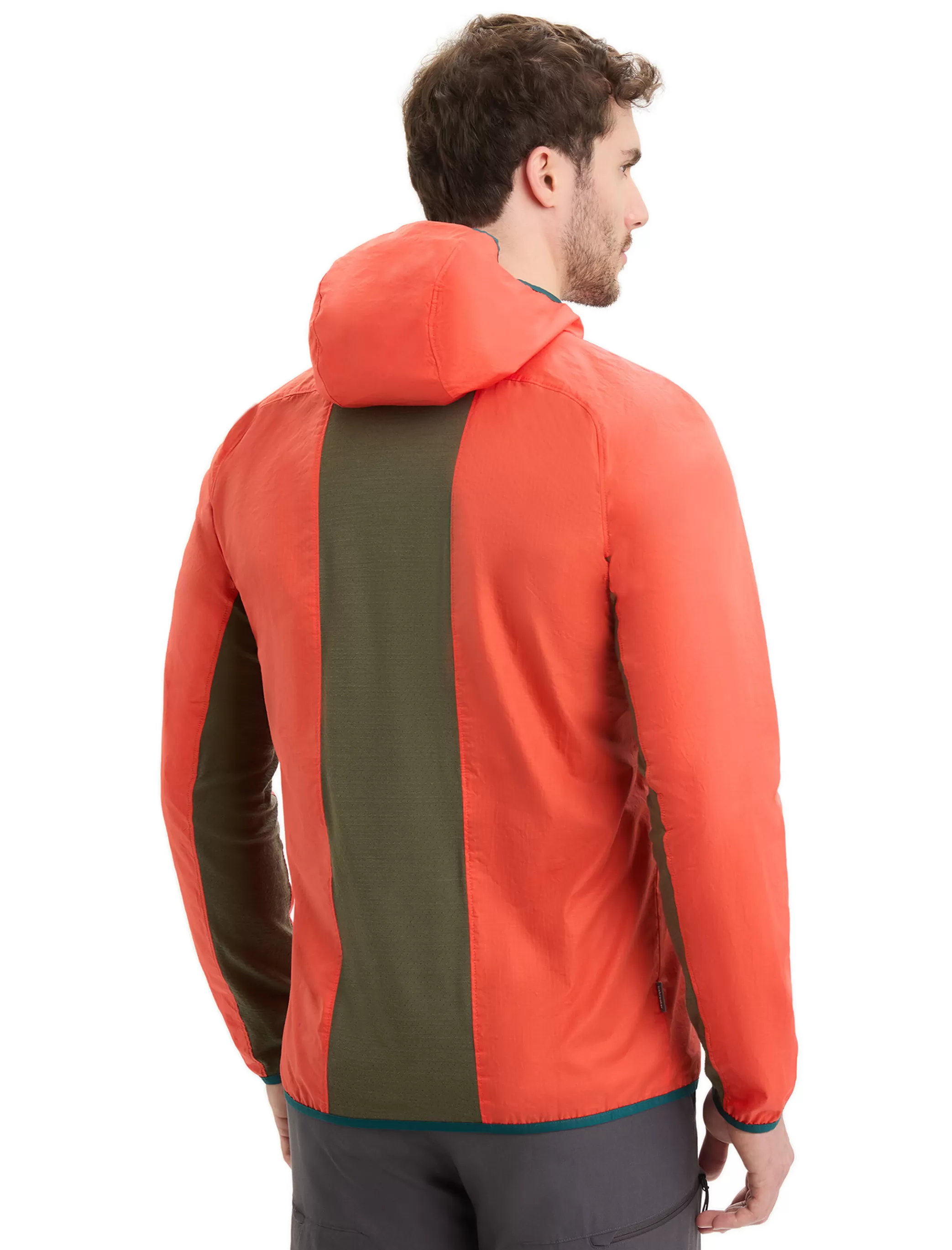 Clearance icebreaker Men'S Shell+™ Merino Cotton Windbreaker Vibrant Earth/Loden