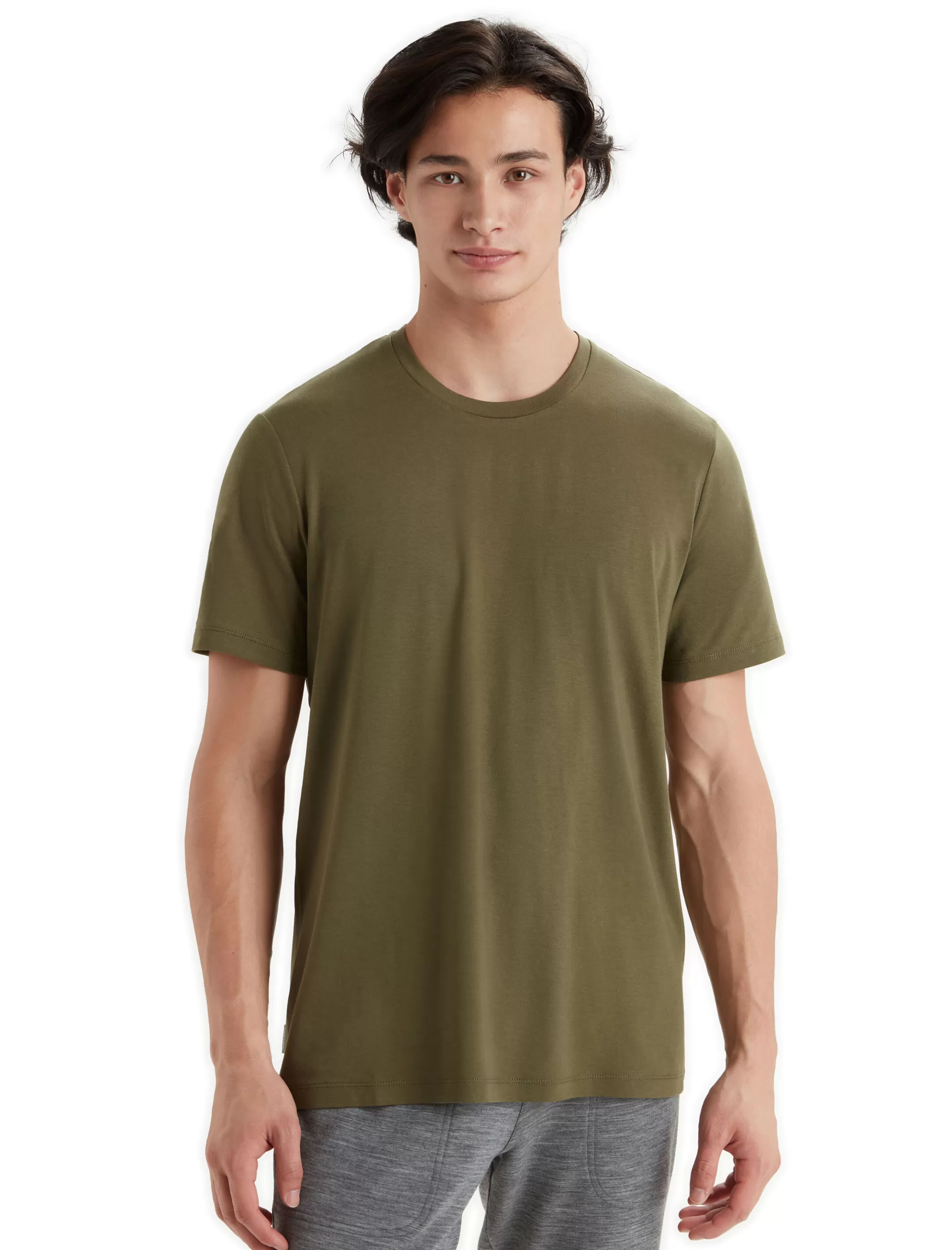 Sale icebreaker Men'S Tencel Cotton Short Sleeve Tee Loden