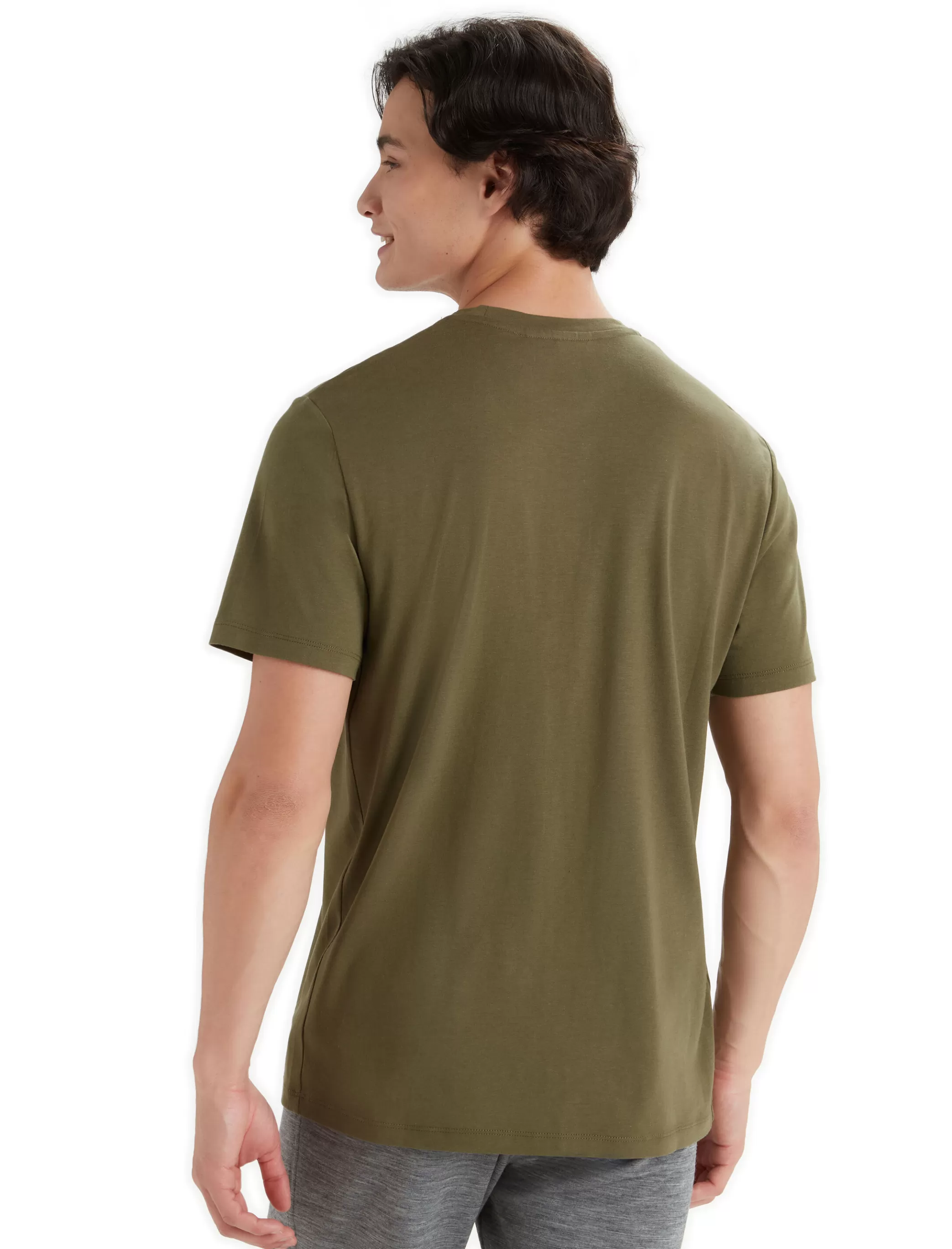 Sale icebreaker Men'S Tencel Cotton Short Sleeve Tee Loden