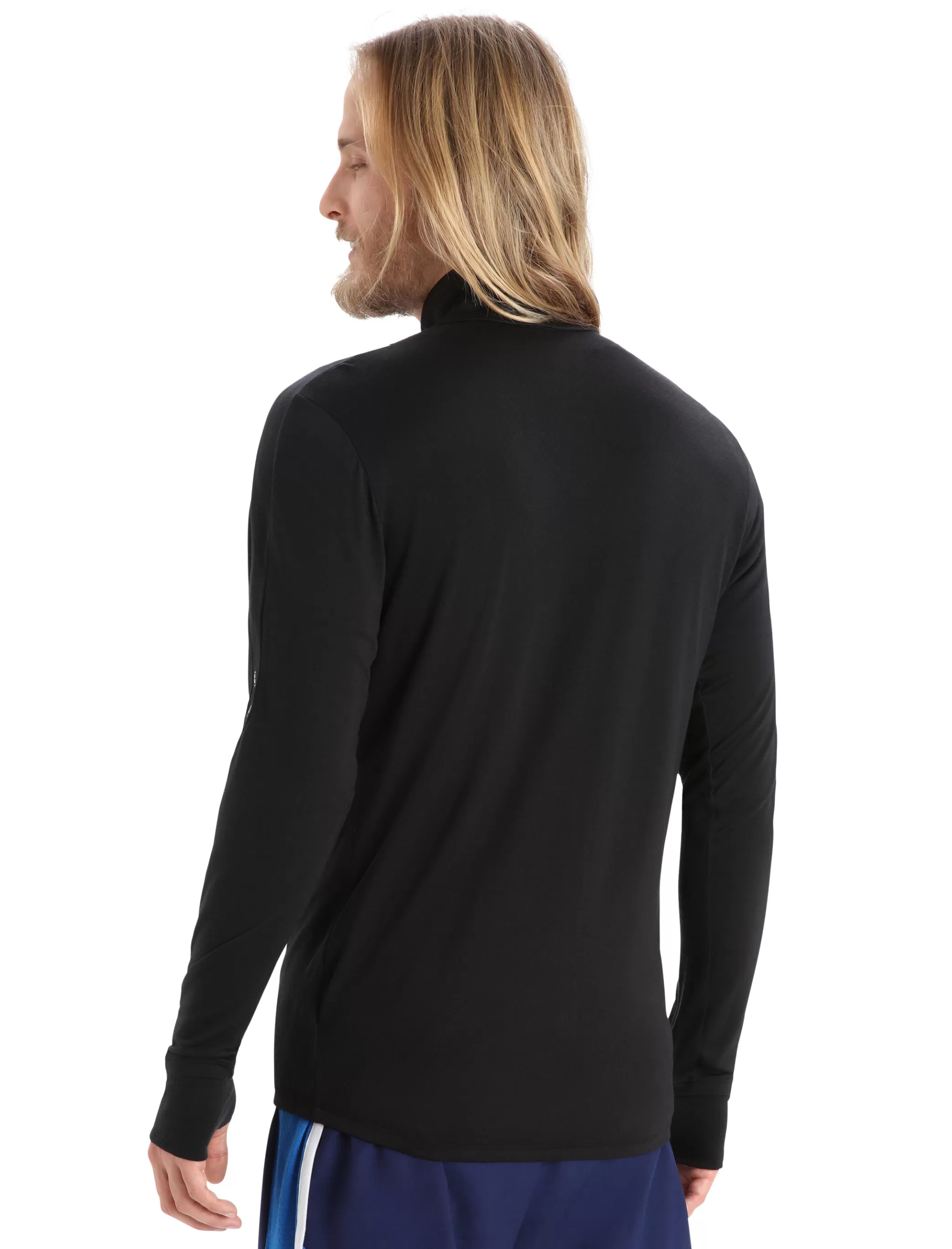 Store icebreaker Men'S Zoneknit™ Merino Long Sleeve Zip Top Black