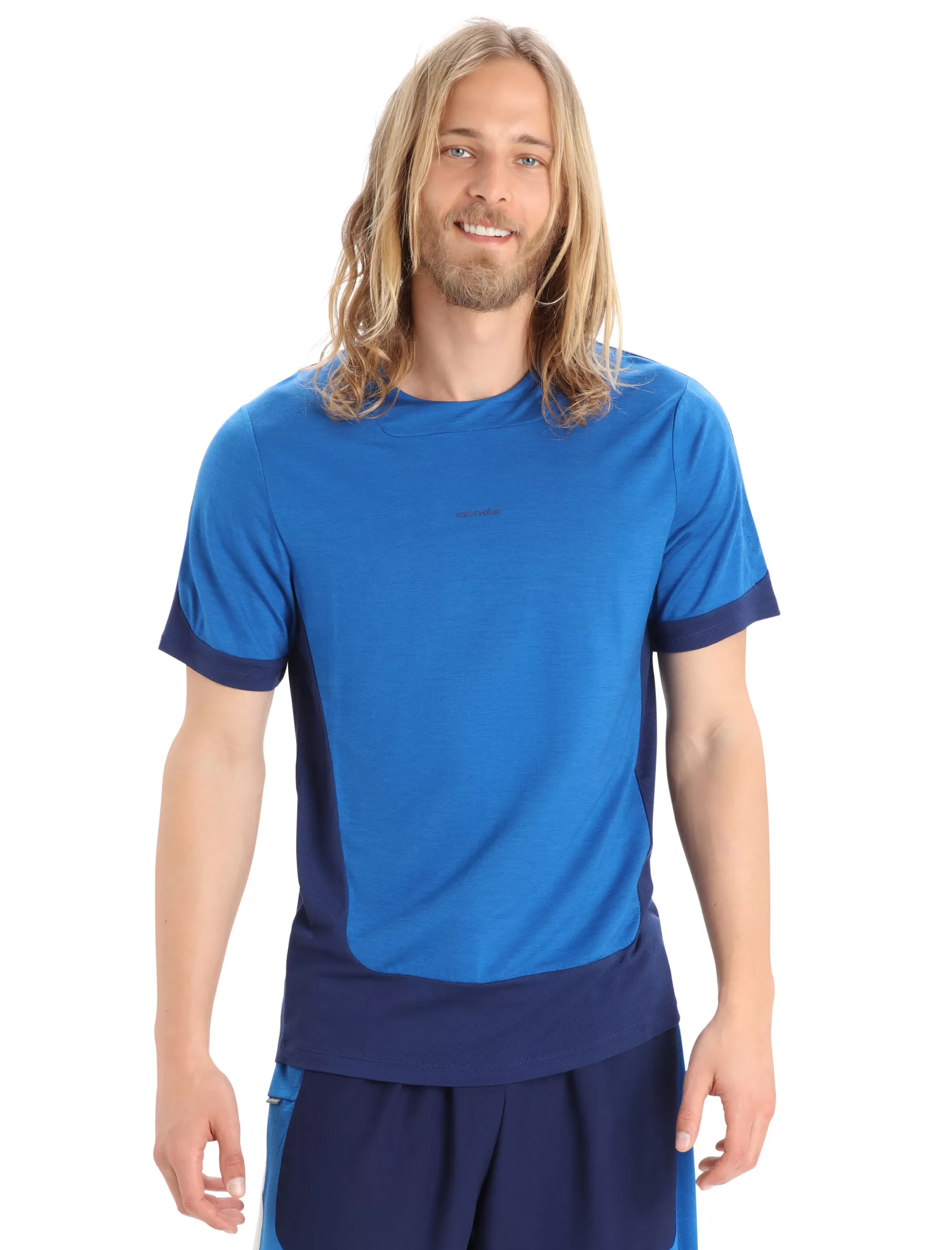 Hot icebreaker Men'S Zoneknit™ Merino Short Sleeve Tee Lazurite/Royal Navy