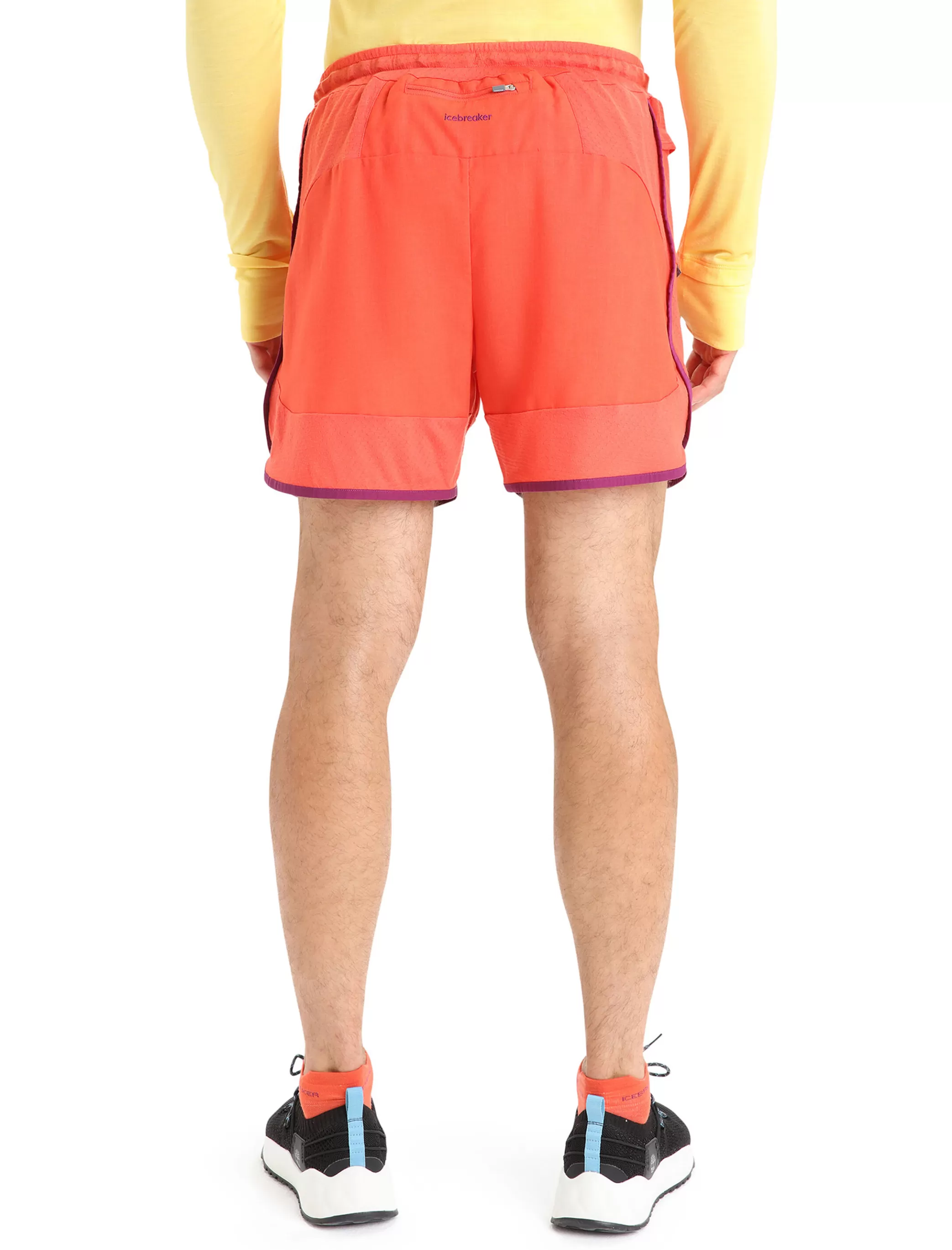 New icebreaker Men'S Zoneknit™ Merino Shorts Vibrant Earth Heather/Go Berry