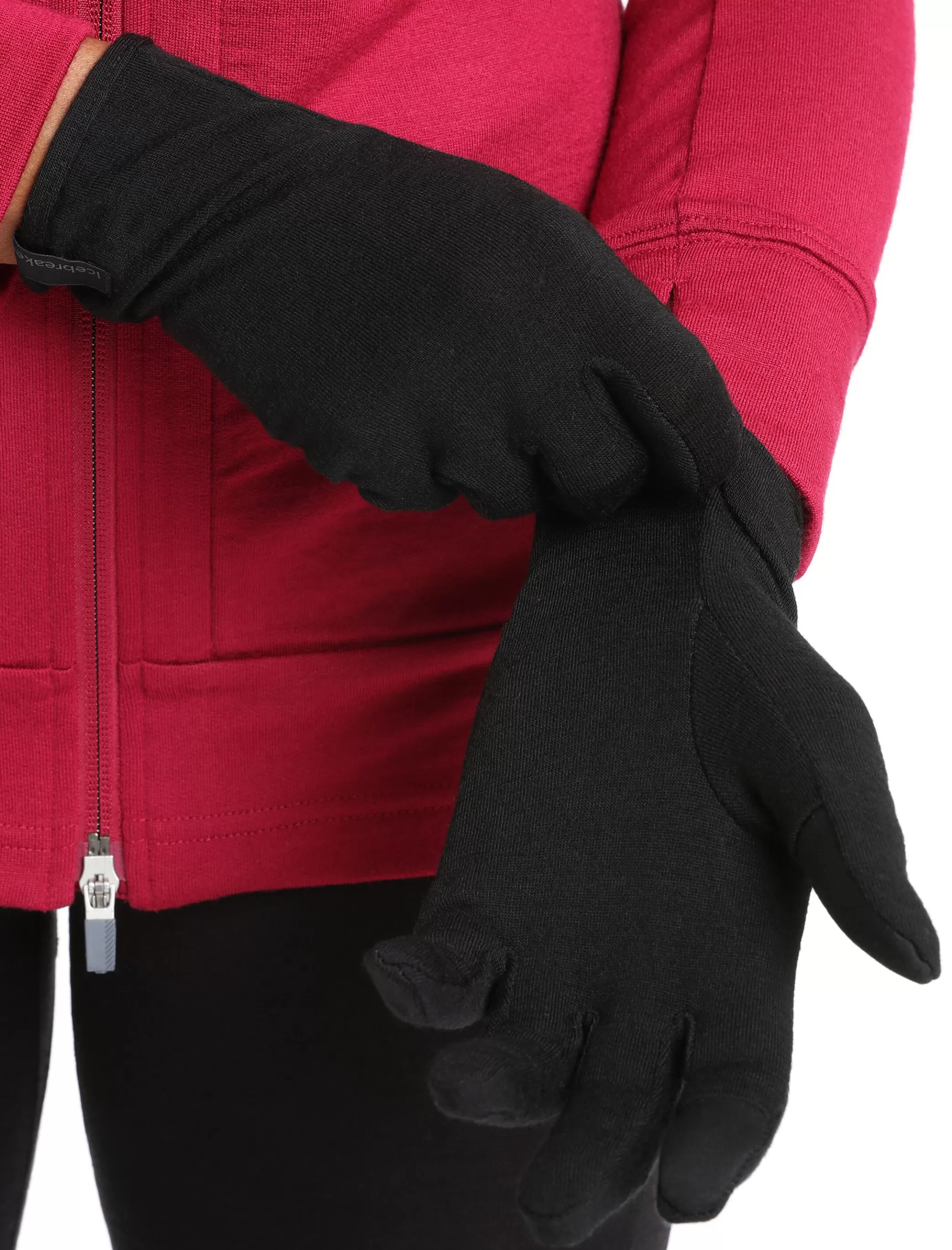 Hot icebreaker Unisex Merino 260 Tech Glove Liners Black