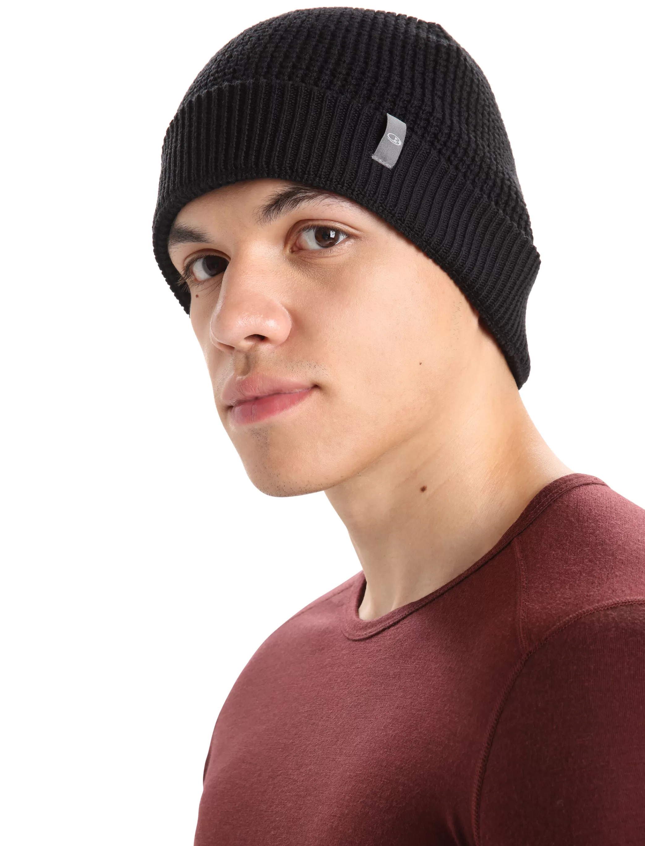 Cheap icebreaker Unisex Merino Feadan Slouch Beanie Black