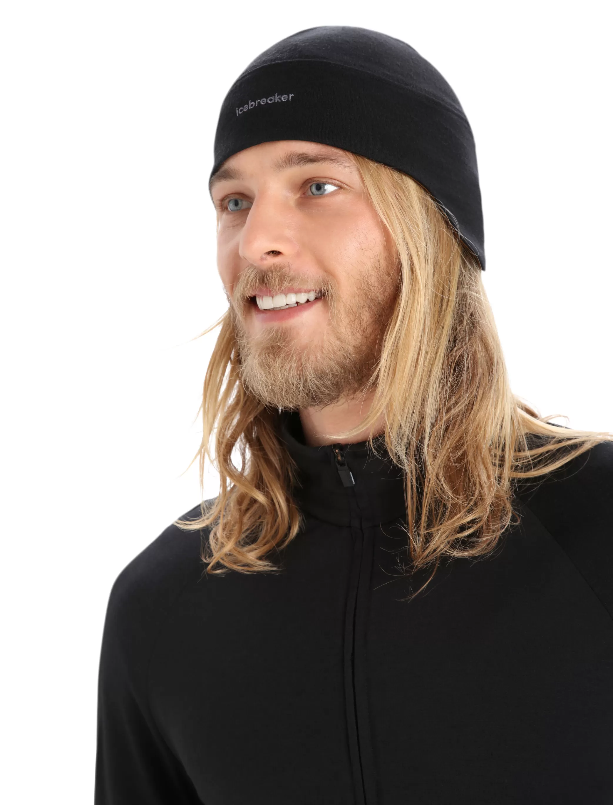 Outlet icebreaker Unisex Merino Quantum Beanie Black/Clove