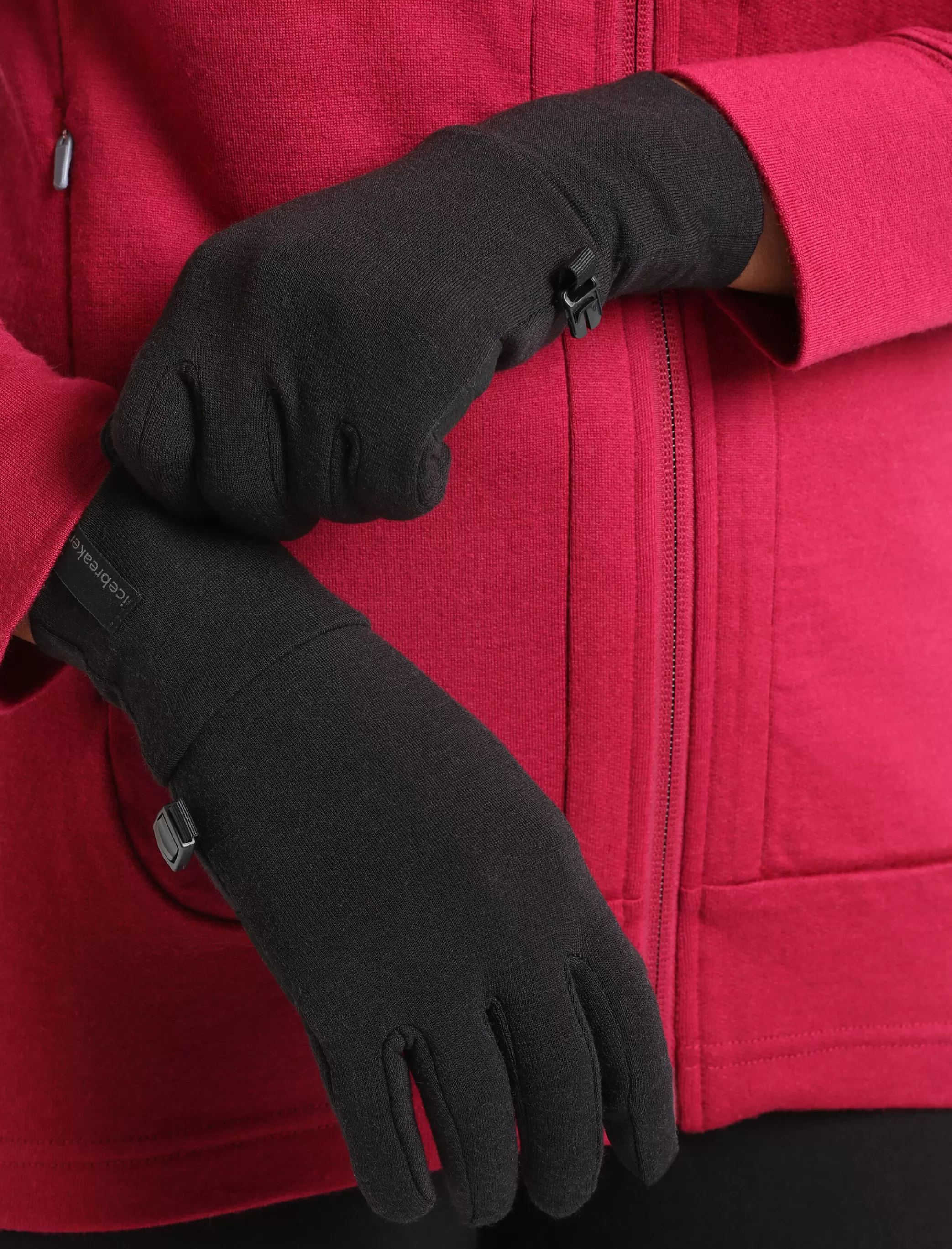 Hot icebreaker Unisex Realfleece™ Merino Sierra Gloves Black