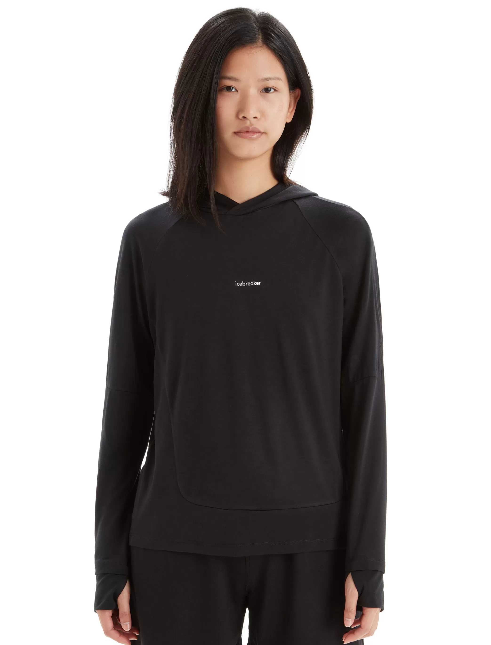 Online icebreaker Women'S Cool-Lite™ Merino Long Sleeve Hoodie Black