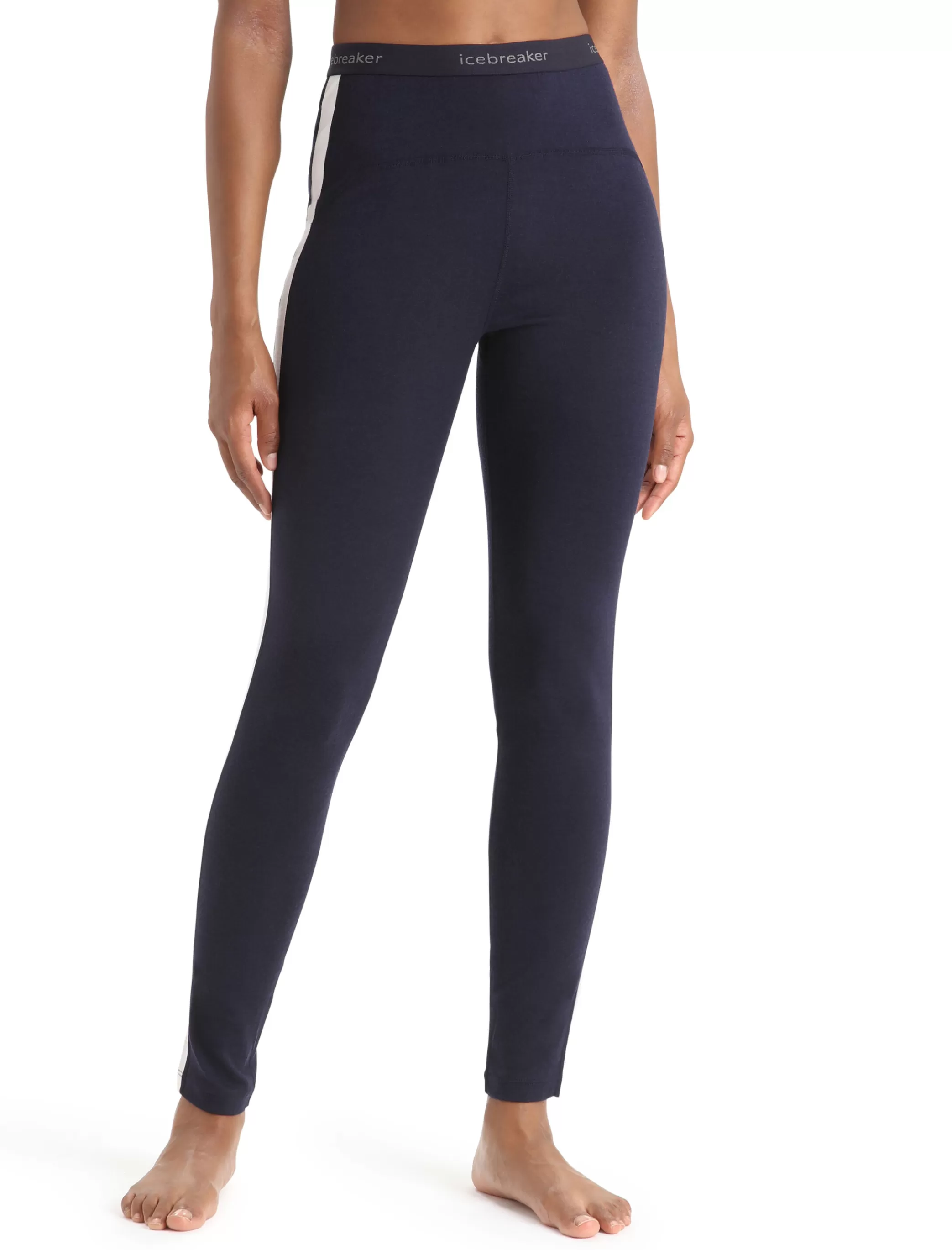 Hot icebreaker Women'S Merino 200 Sonebula Thermal Leggings Midnight Navy/Snow