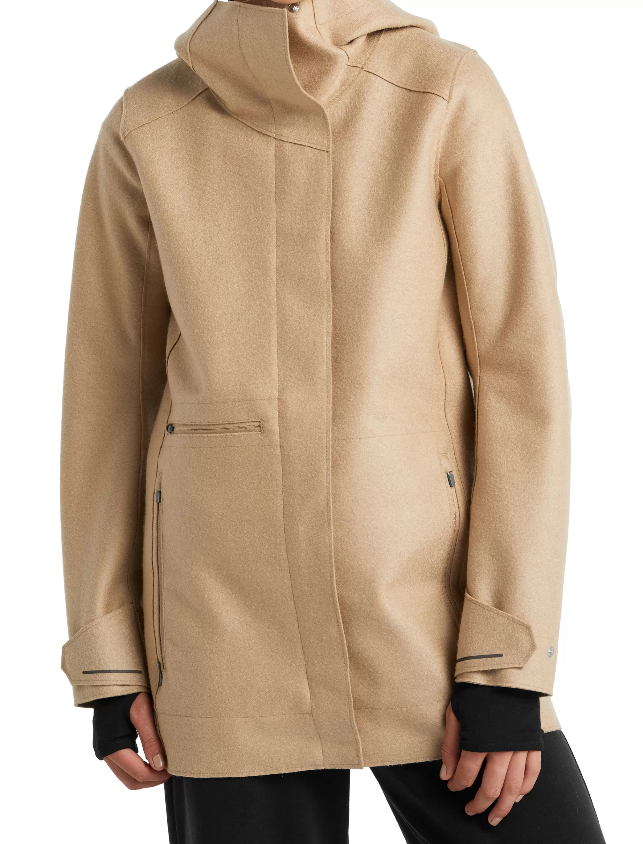 New icebreaker Women'S Merino Ainsworth Hooded Jacket Sand