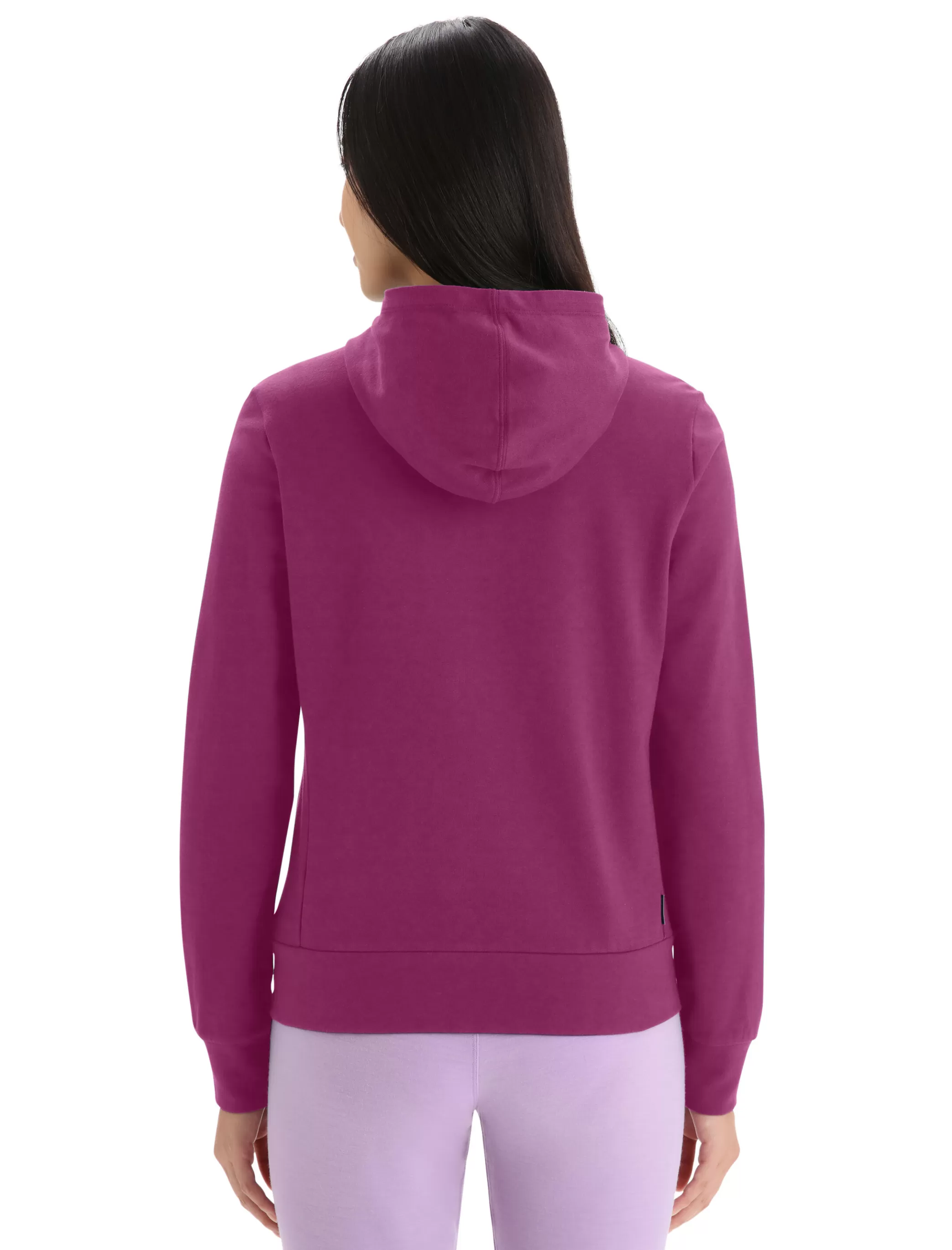 Cheap icebreaker Women'S Merino Central Classic Long Sleeve Zip Hoodie Go Berry