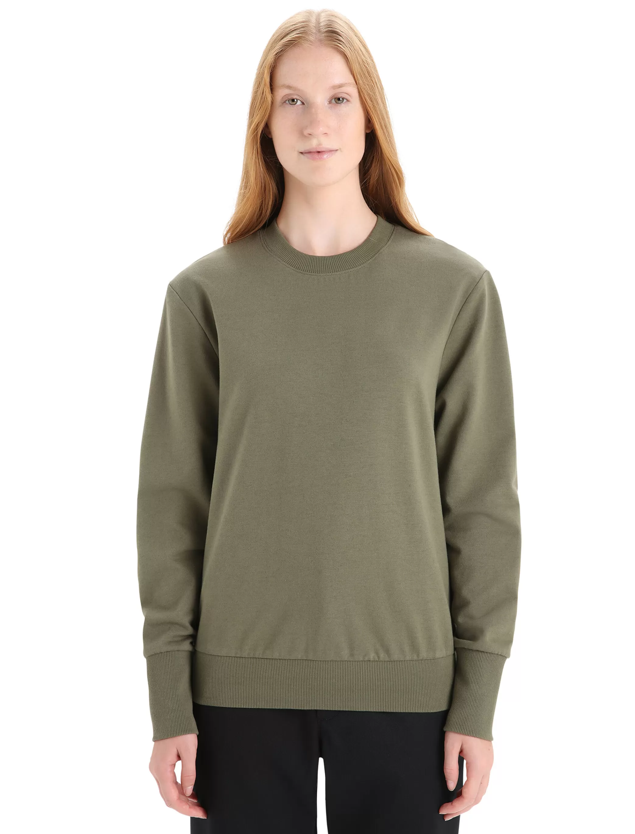 Outlet icebreaker Women'S Merino Central Ii Long Sleeve Sweatshirt Loden