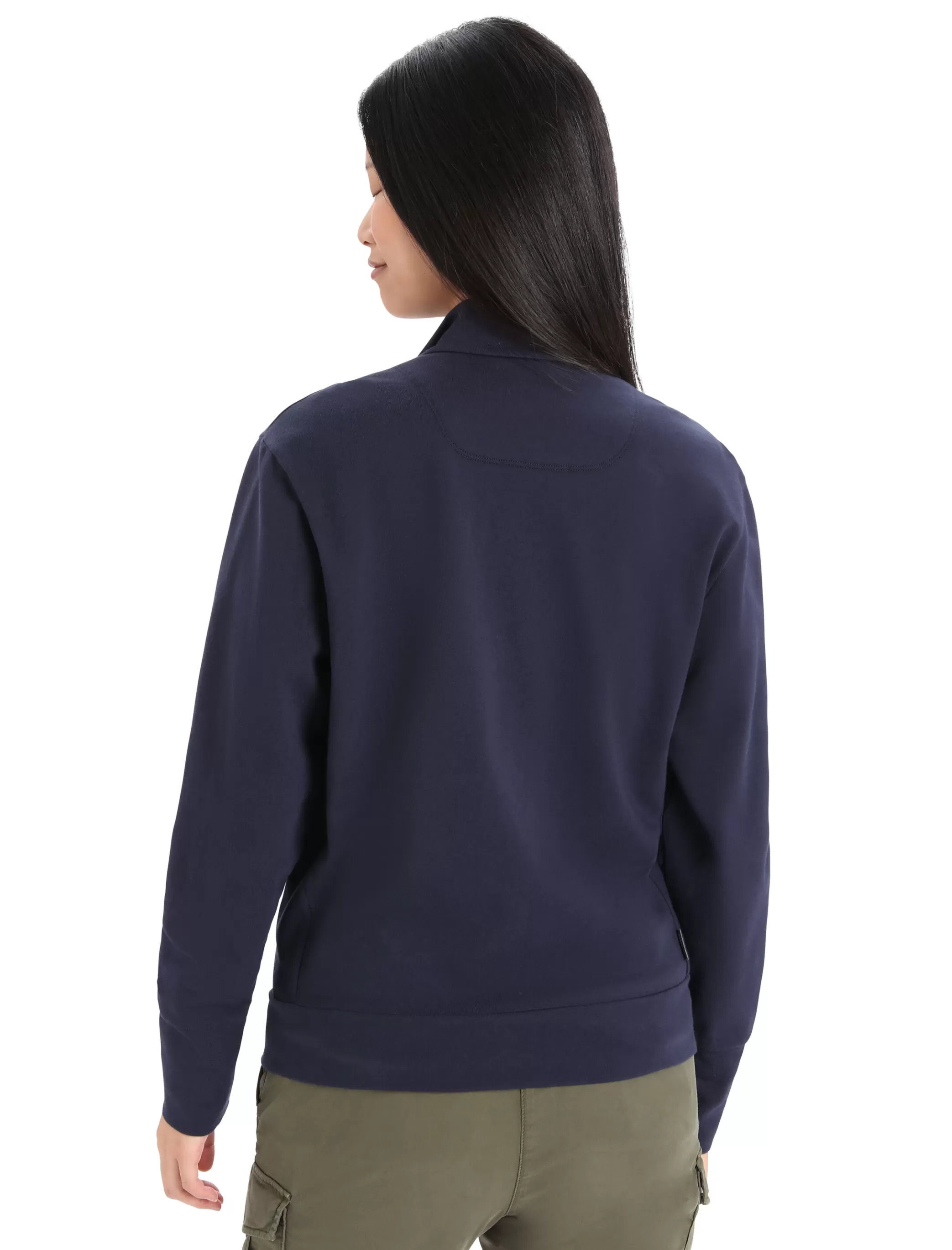 Best icebreaker Women'S Merino Central Ii Long Sleeve Zip Sweatshirt Midnight Navy