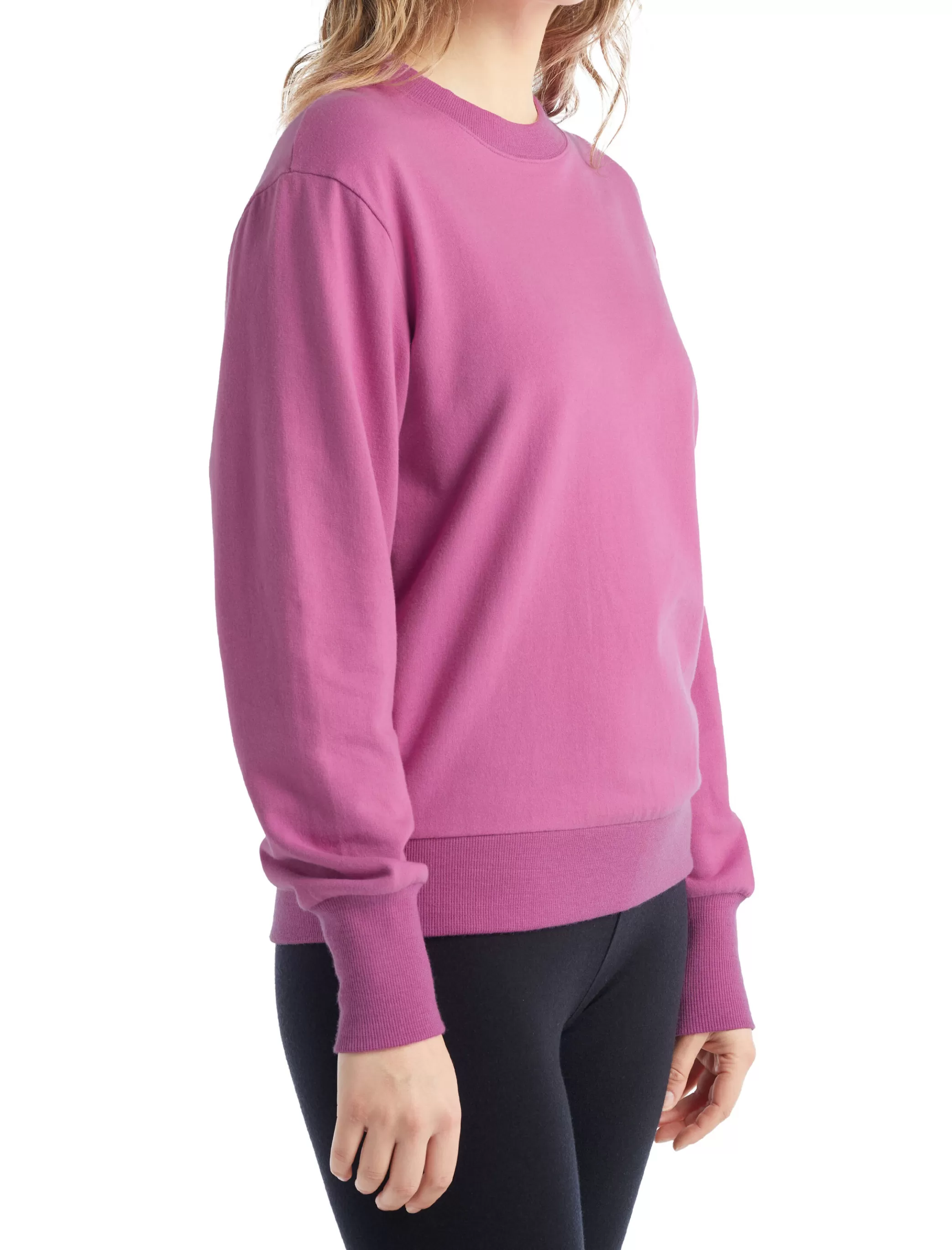 Cheap icebreaker Women'S Merino Central Long Sleeve Sweatshirt Cosmic