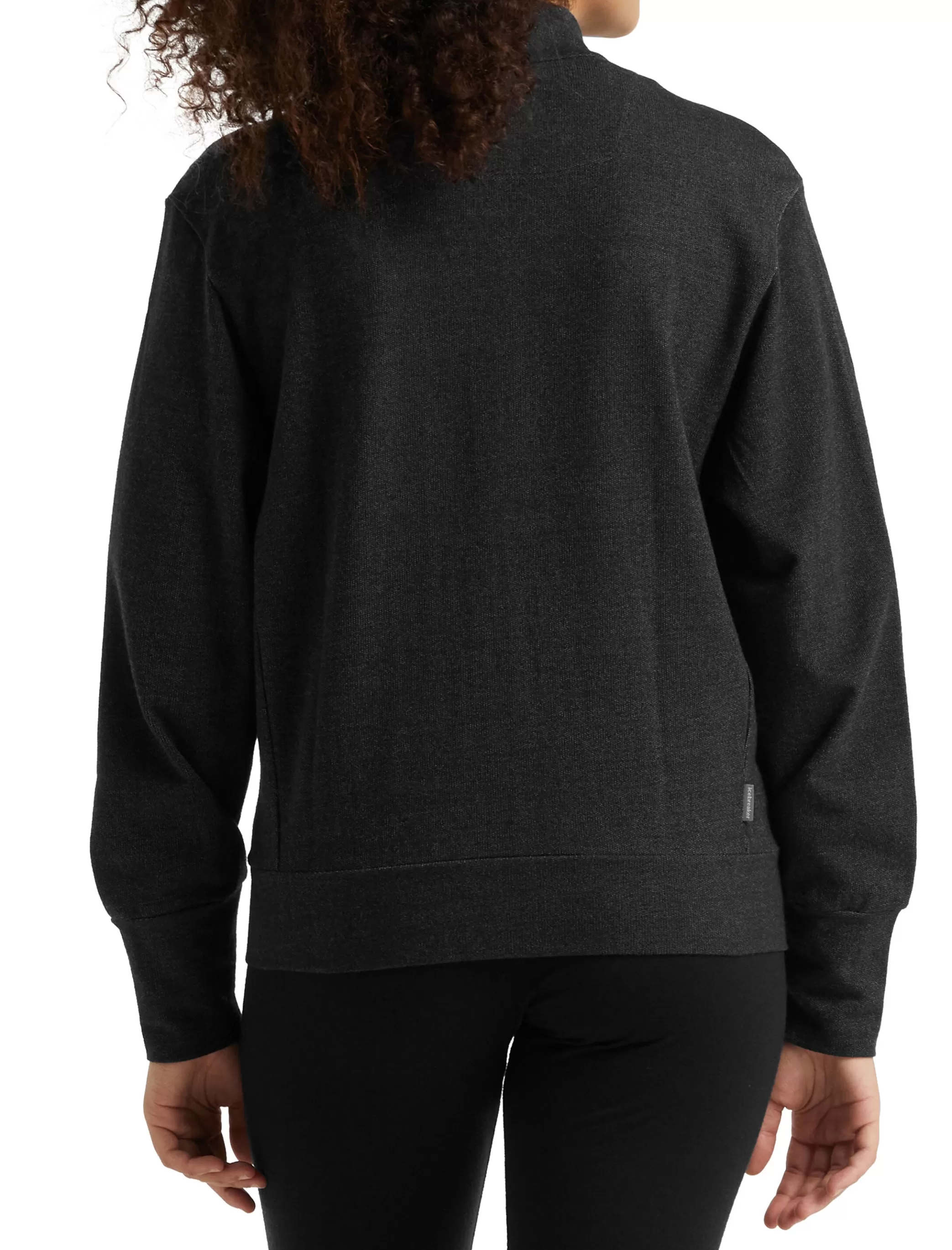 Cheap icebreaker Women'S Merino Central Long Sleeve Zip Top Black