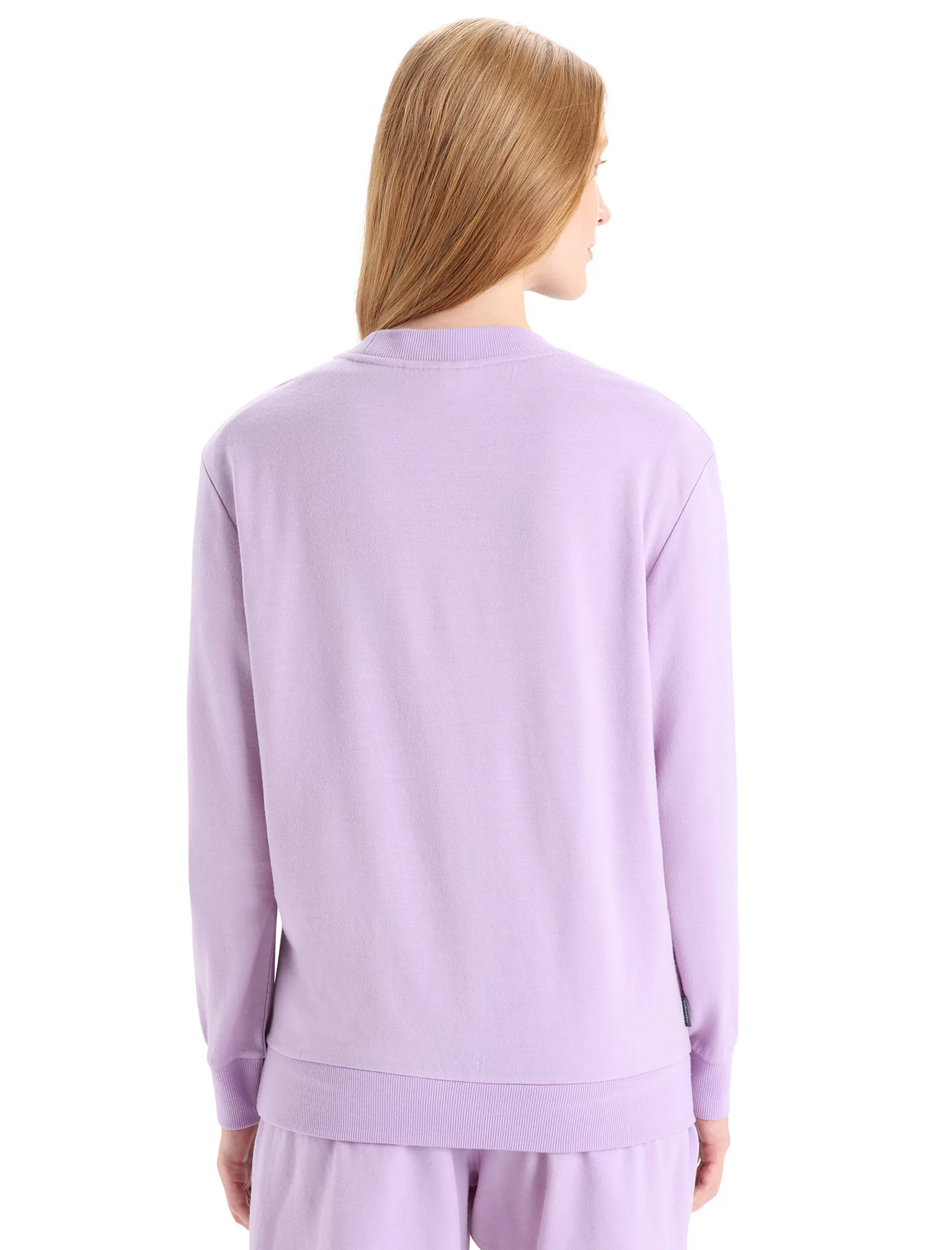 Flash Sale icebreaker Women'S Merino Crush Long Sleeve Sweatshirt Purple Gaze