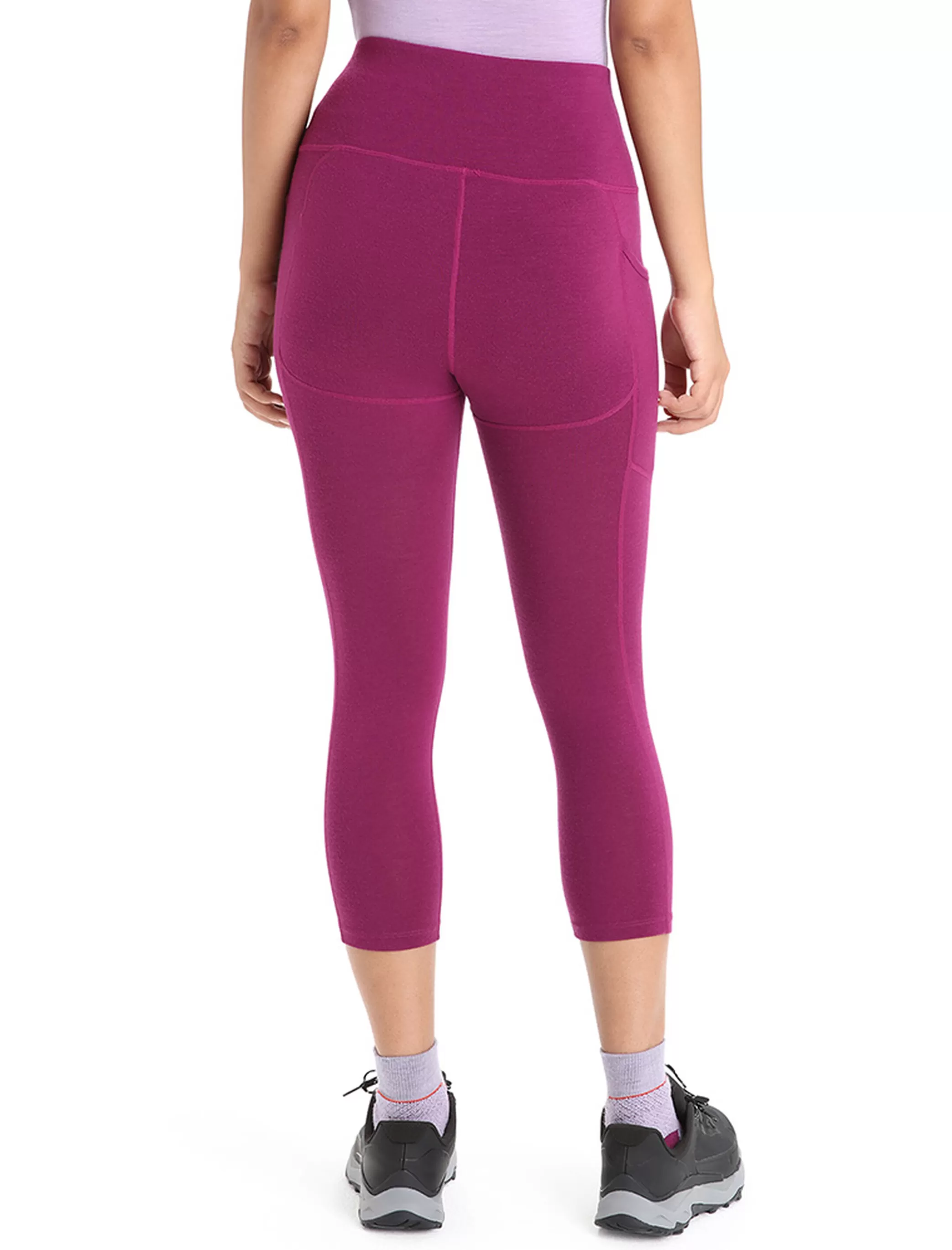 Best Sale icebreaker Women'S Merino Fastray High Rise 3/4 Tights Go Berry