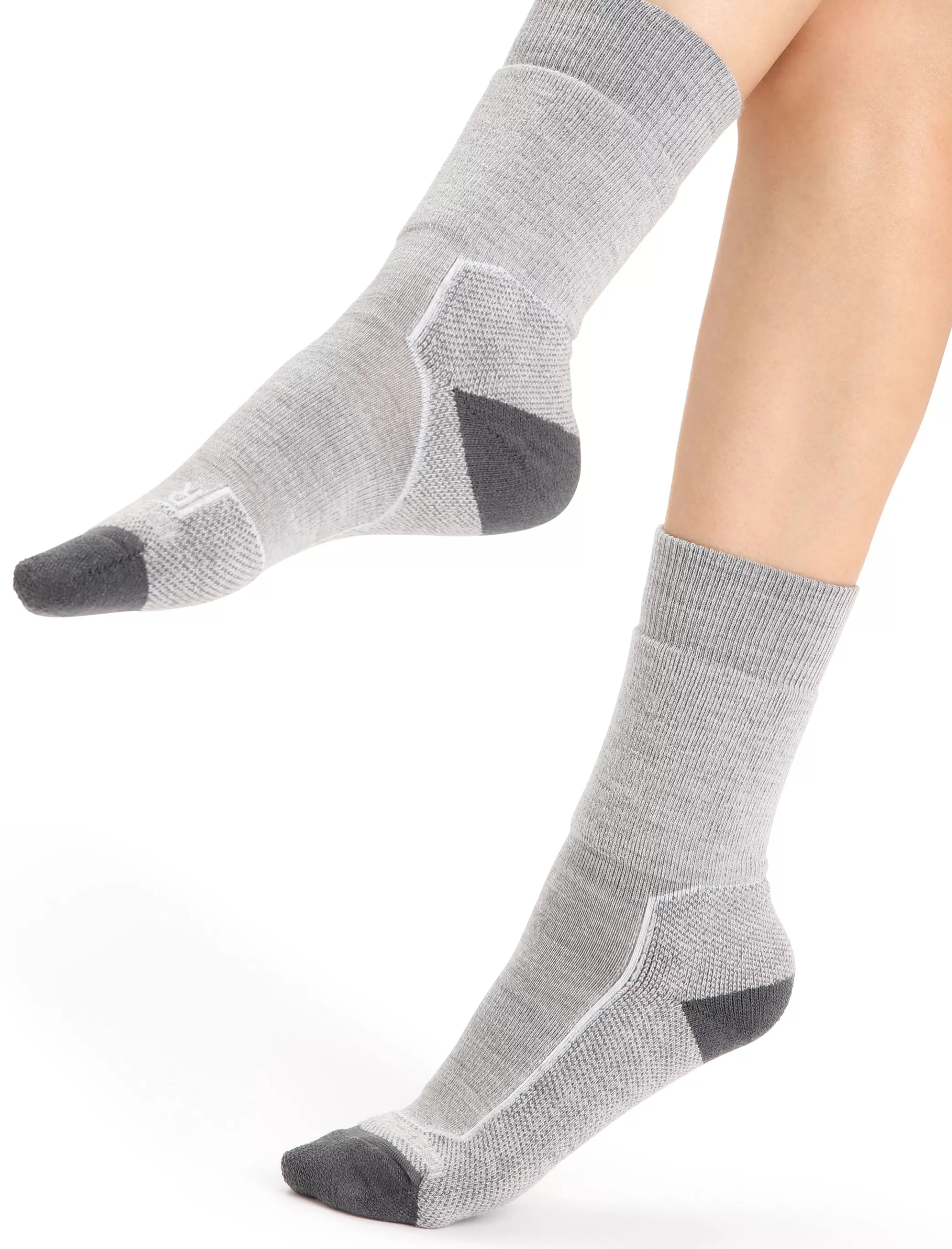 Clearance icebreaker Women'S Merino Hike+ Medium Crew Socks Blizzard Heather