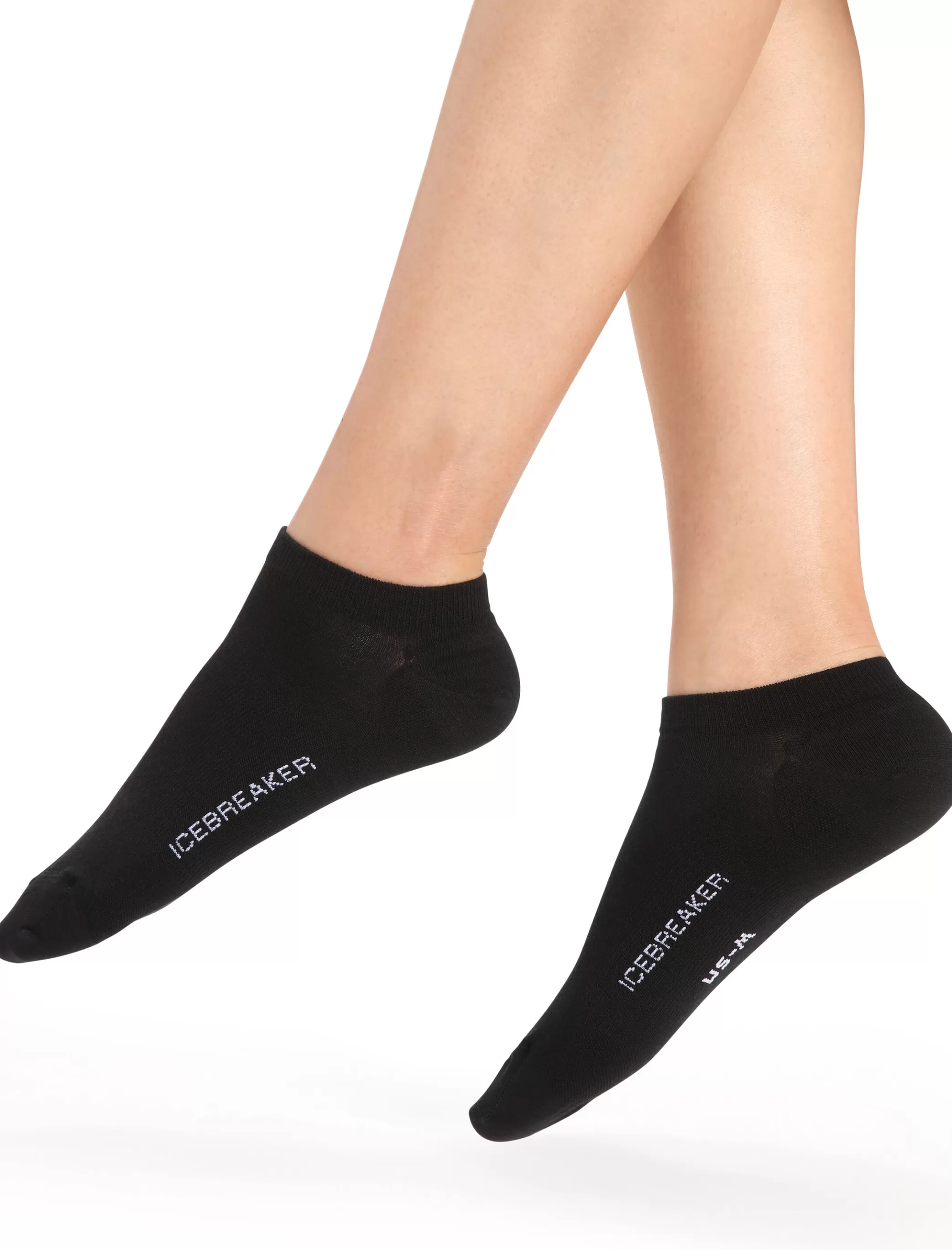 Fashion icebreaker Women'S Merino Lifestyle Fine Gauge No Show Socks Black/Snow