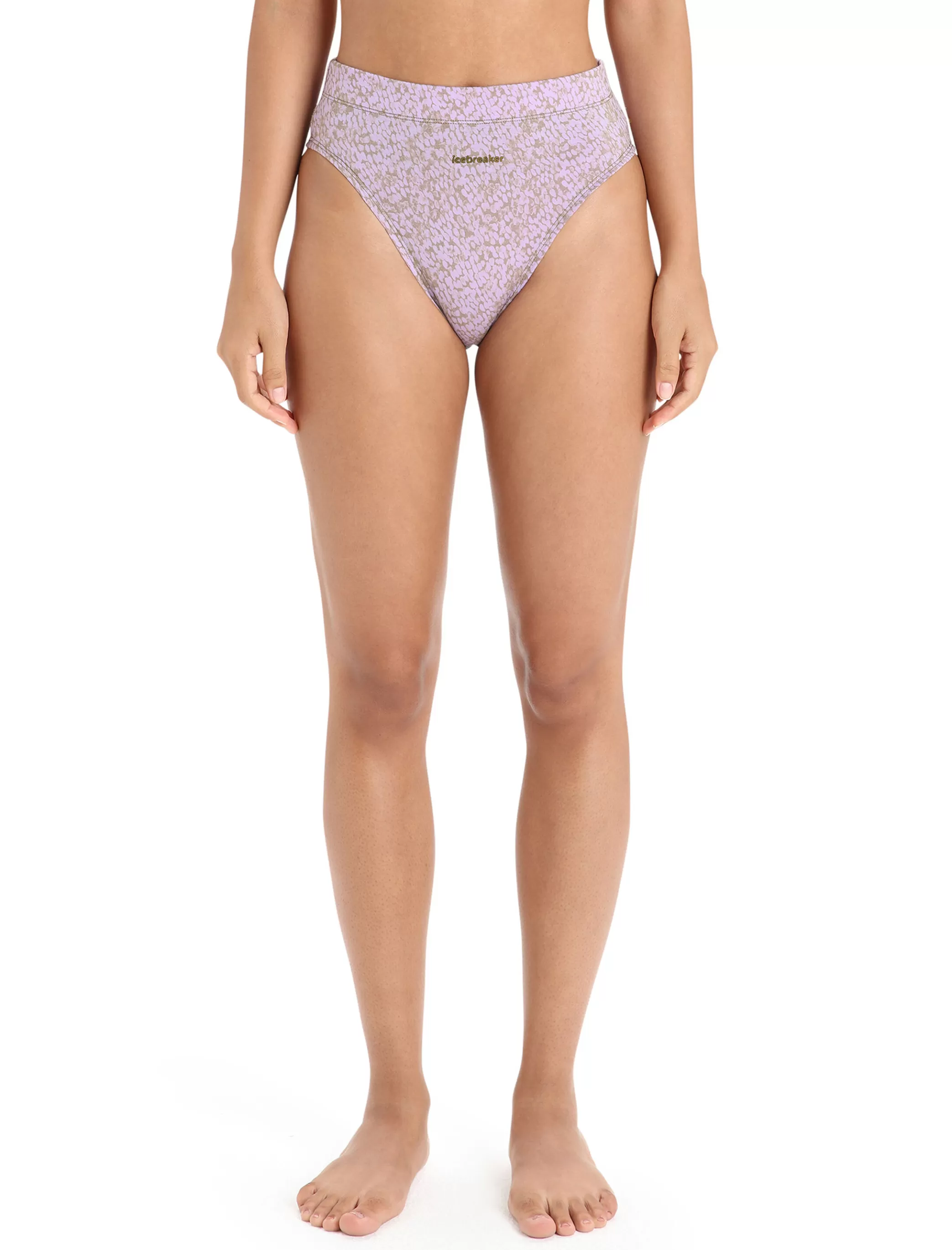 Sale icebreaker Women'S Merino Queens High Cut Brief Algae/Purple Haze