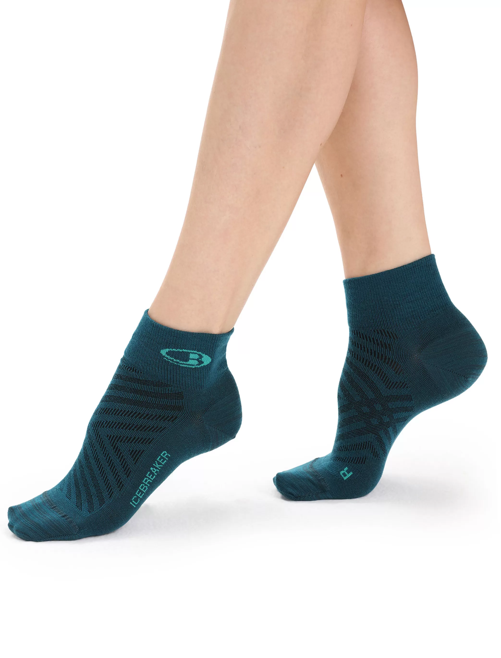 Hot icebreaker Women'S Merino Run+ Ultralight Mini Socks Green Glory/Fresh