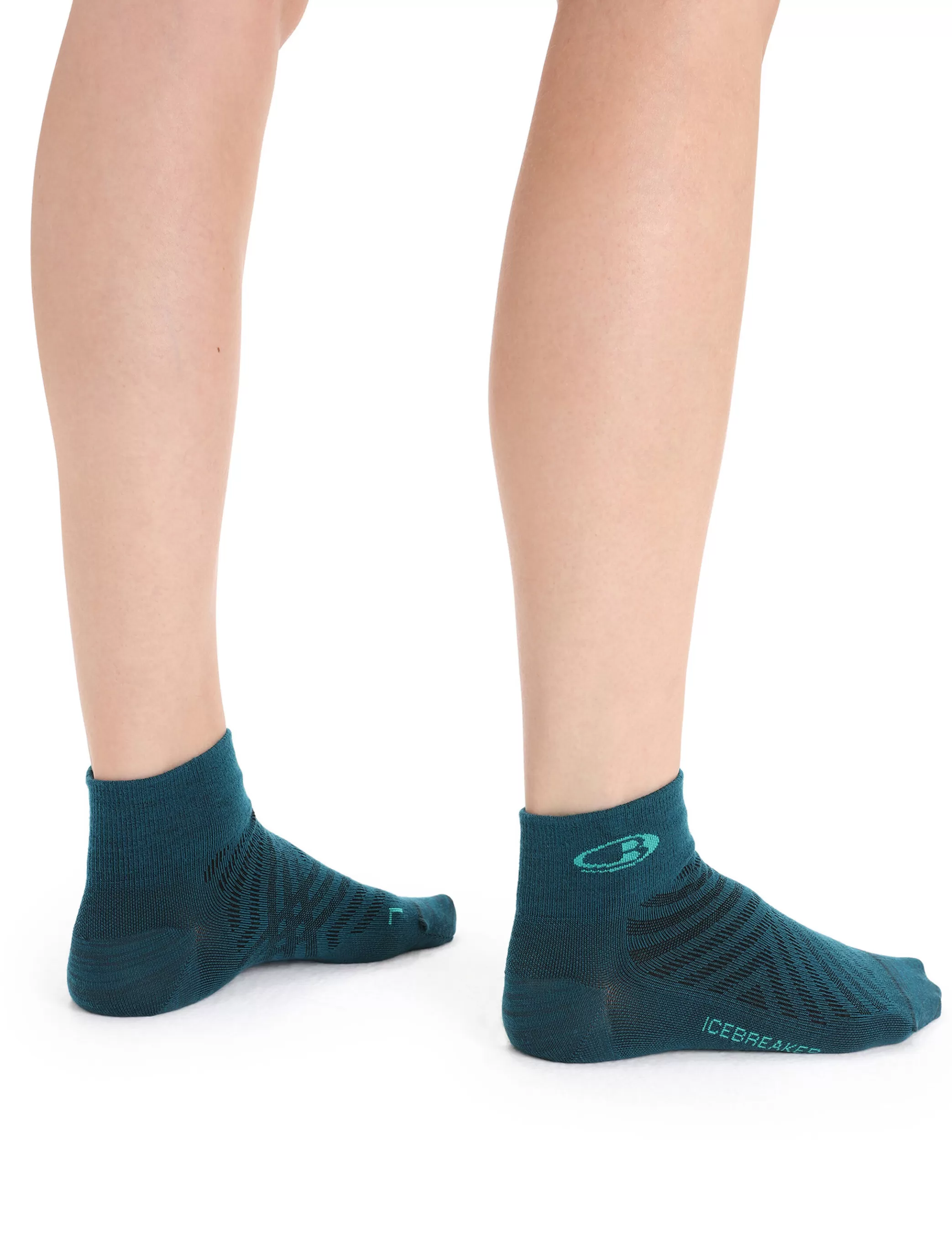 Hot icebreaker Women'S Merino Run+ Ultralight Mini Socks Green Glory/Fresh