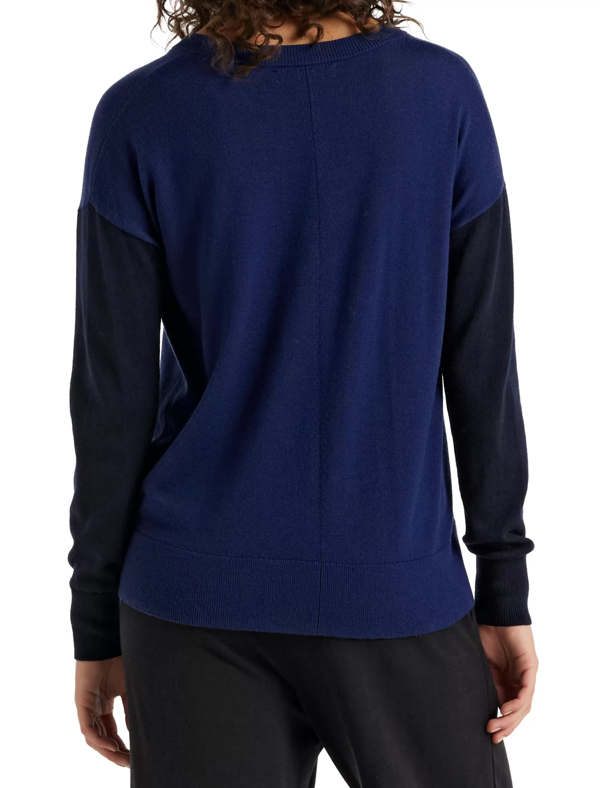 Online icebreaker Women'S Merino Shearer V Neck Sweater Royal Navy/Midnight Navy