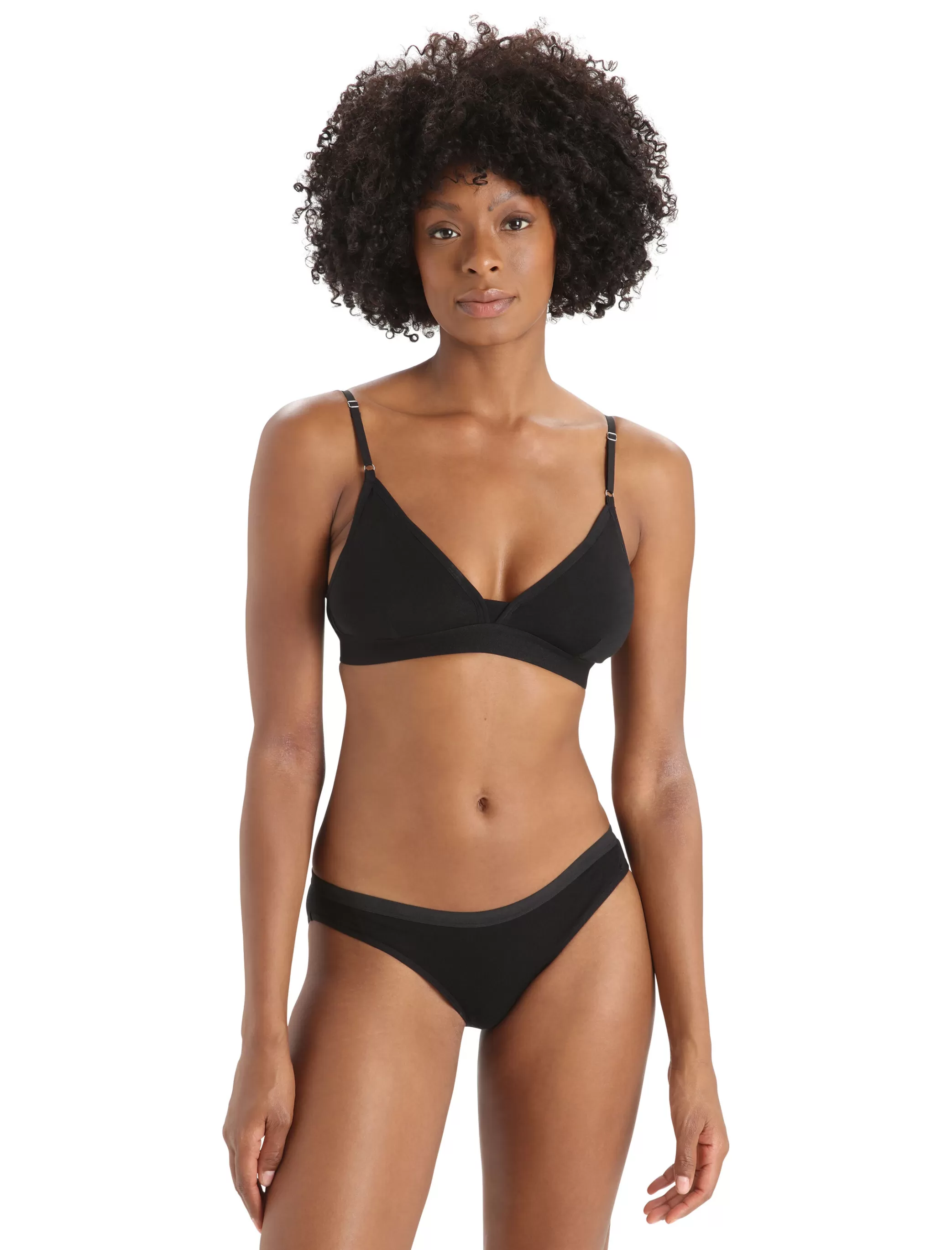 Online icebreaker Women'S Merino Siren Bra Black