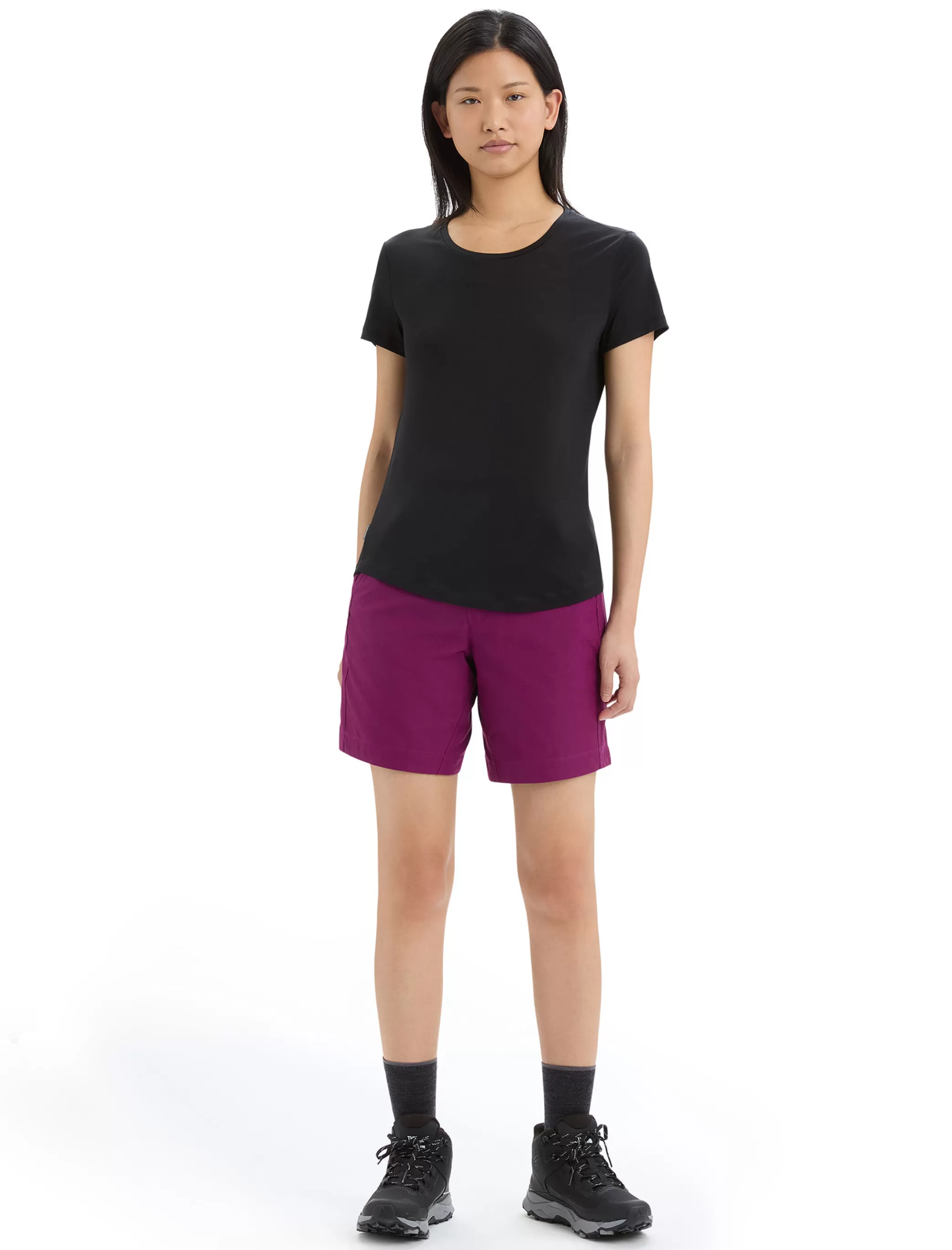 Shop icebreaker Women'S Merino Sphere Ii Short Sleeve Tee Black