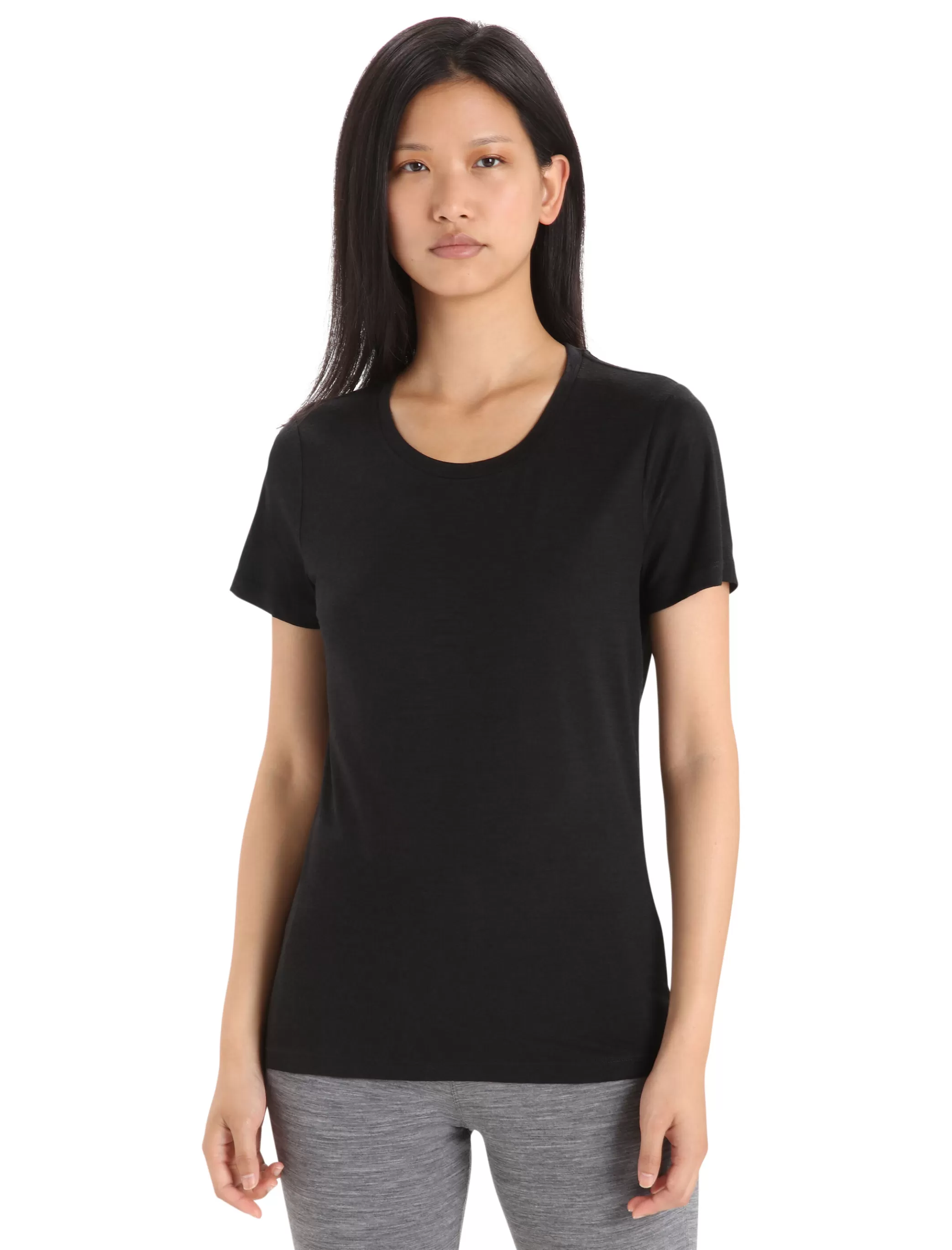 Cheap icebreaker Women'S Merino Tech Lite Ii Short Sleeve Tee Black