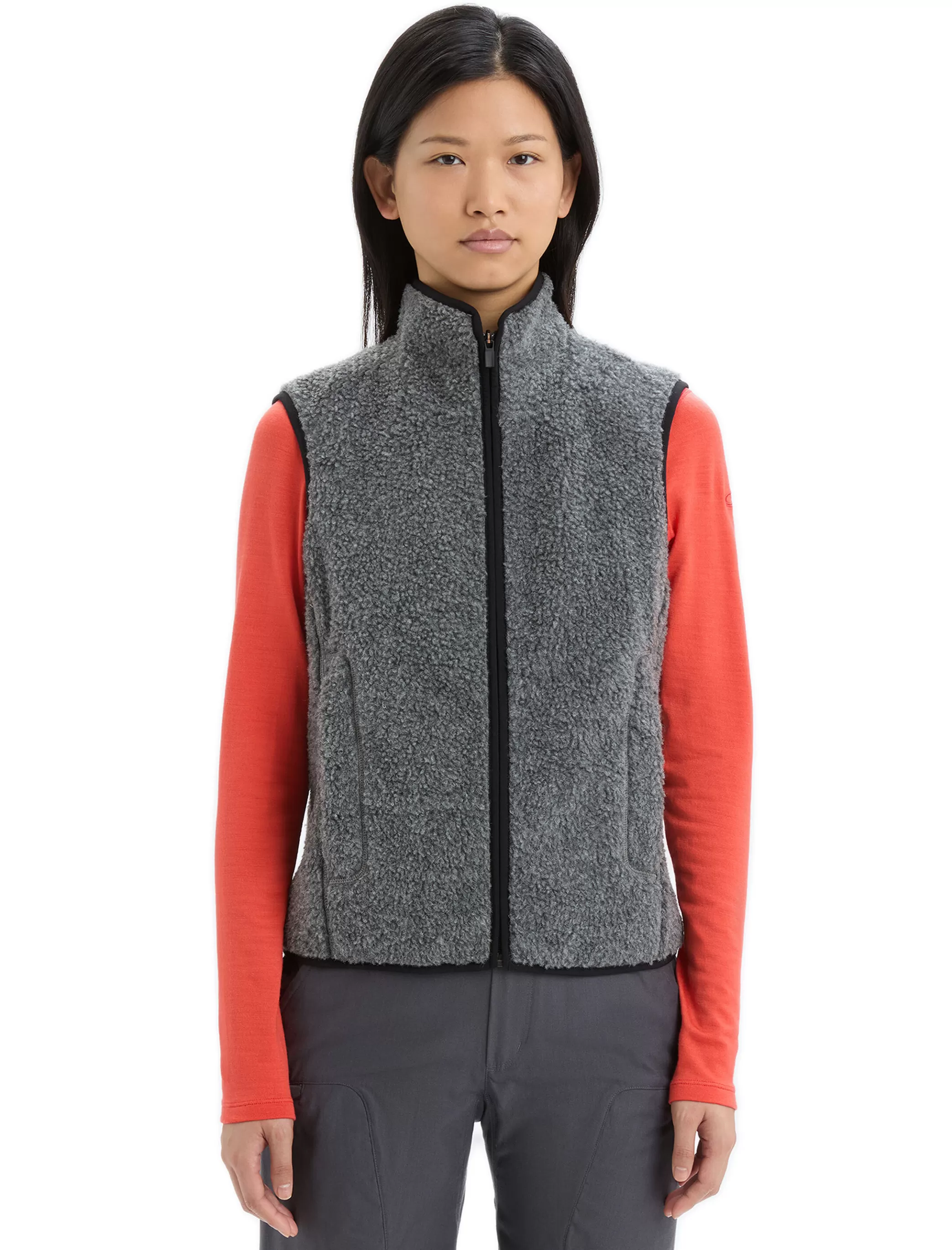 Sale icebreaker Women'S Realfleece™ Merino High Pile Vest Gritstone Heather