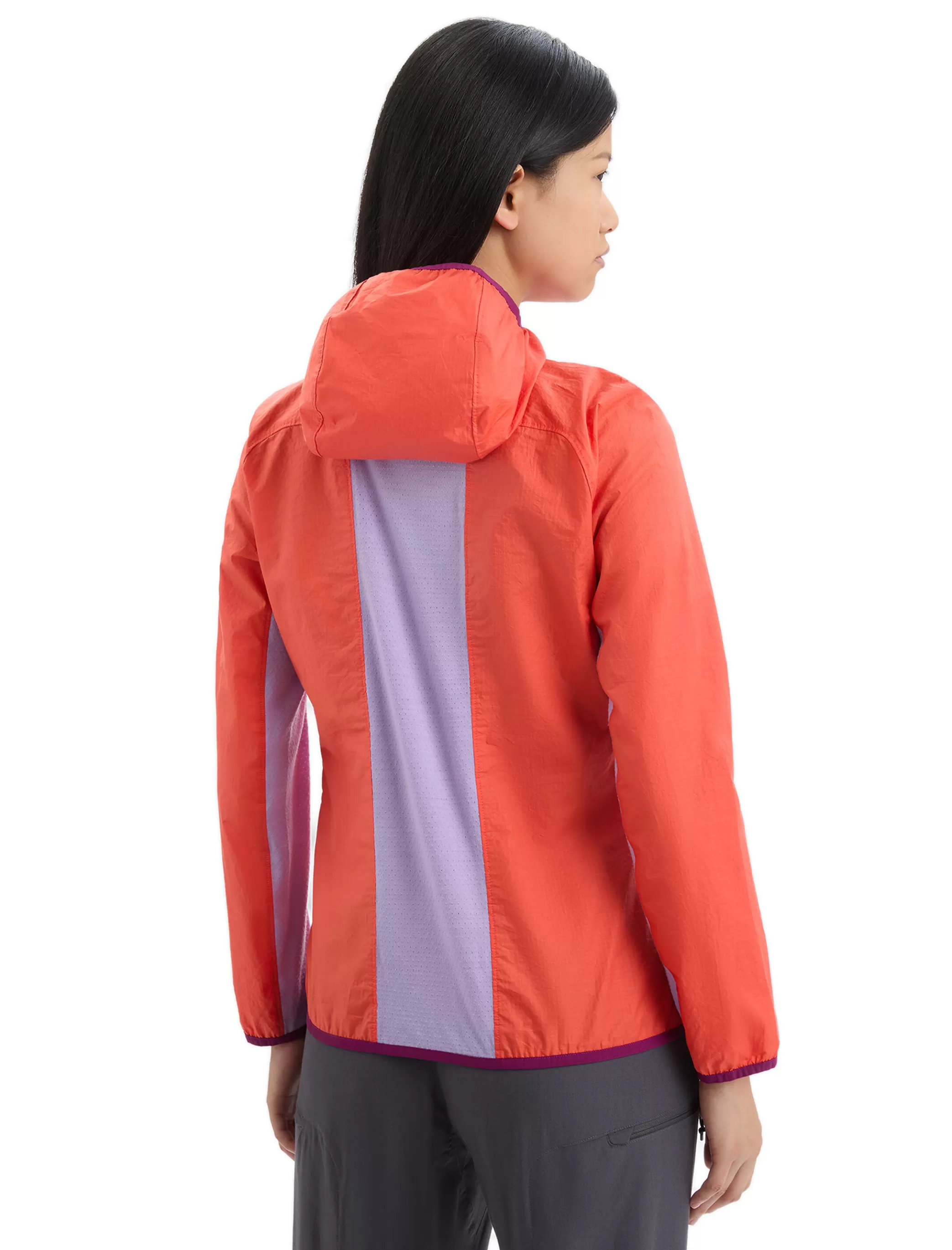 Store icebreaker Women'S Shell+™ Merino Cotton Windbreaker Vibrant Earth/Purple Gaze