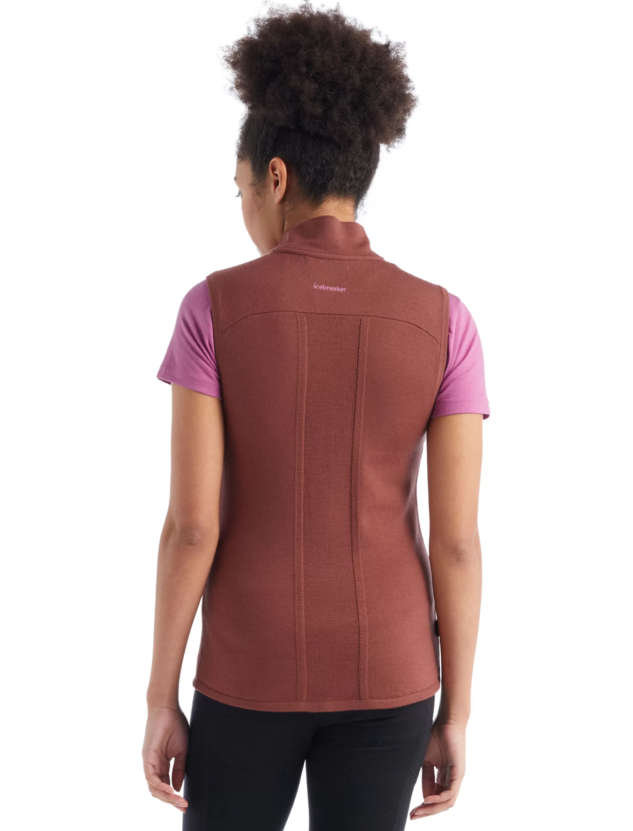 Fashion icebreaker Women'S Zoneknit™ Merino Insulated Vest Grape/Cosmic