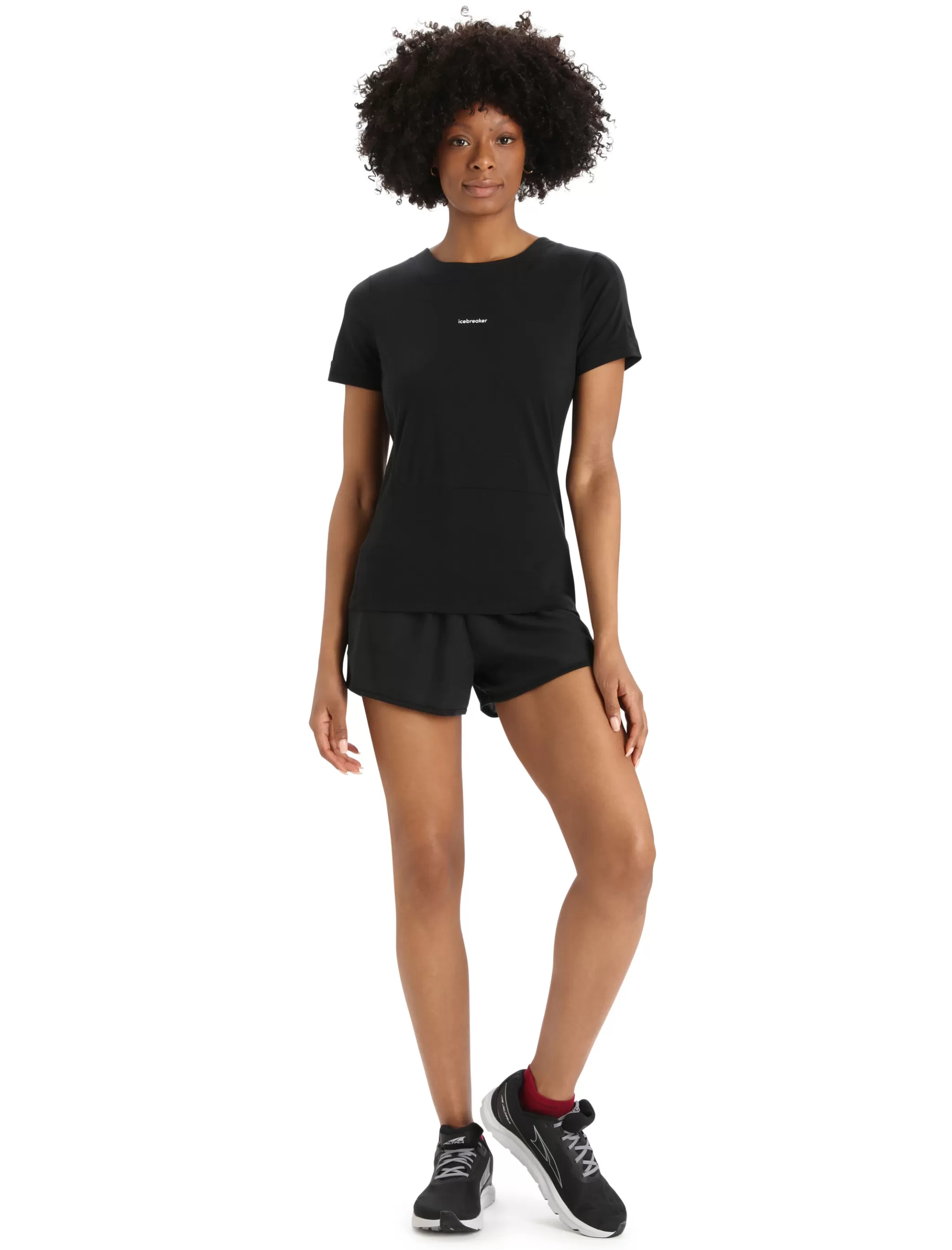 Flash Sale icebreaker Women'S Zoneknit™ Merino Short Sleeve Slit Back Tee Black